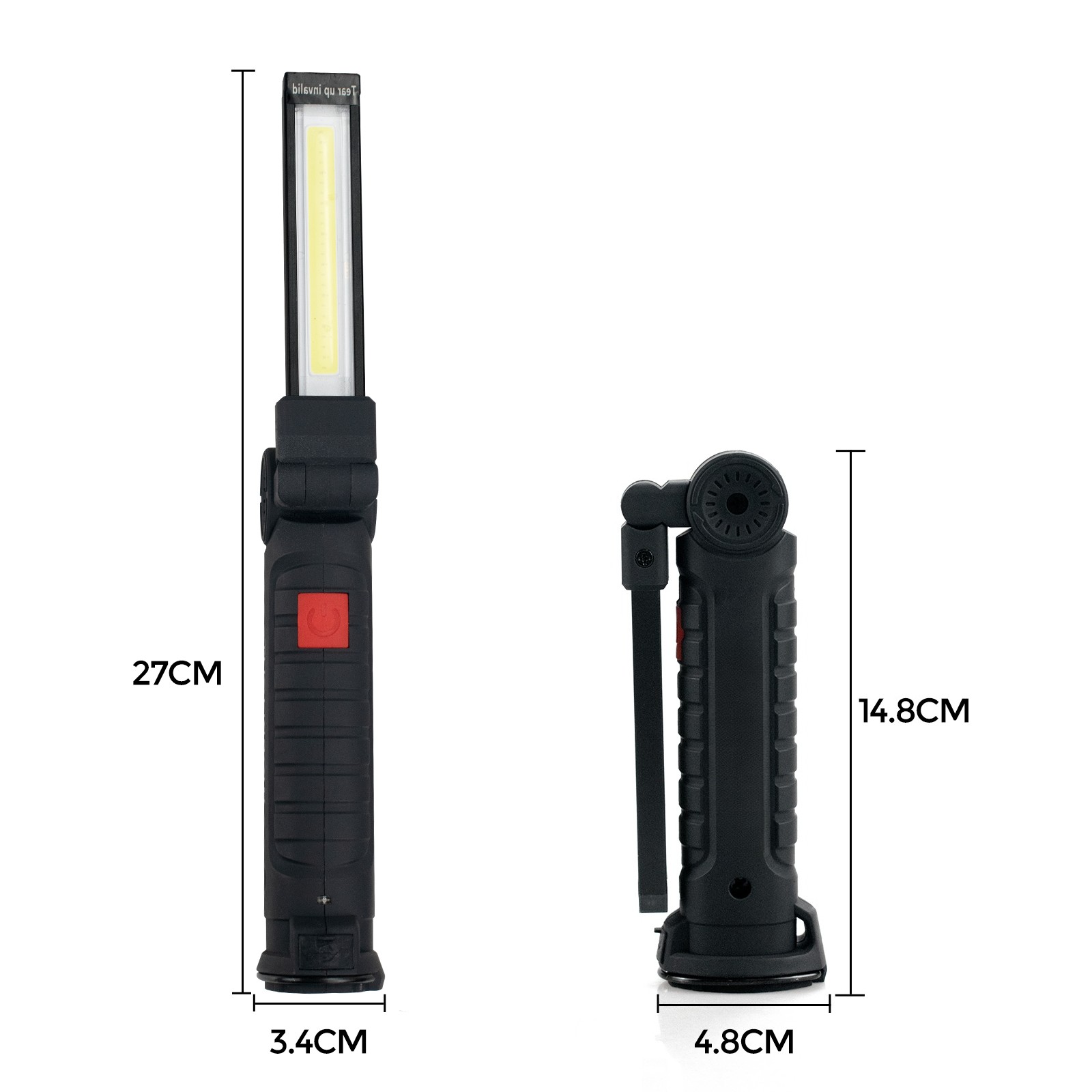 Magnetic Base 360° LED COB Work Light Rechargeable Mechanic Torch Flashlight