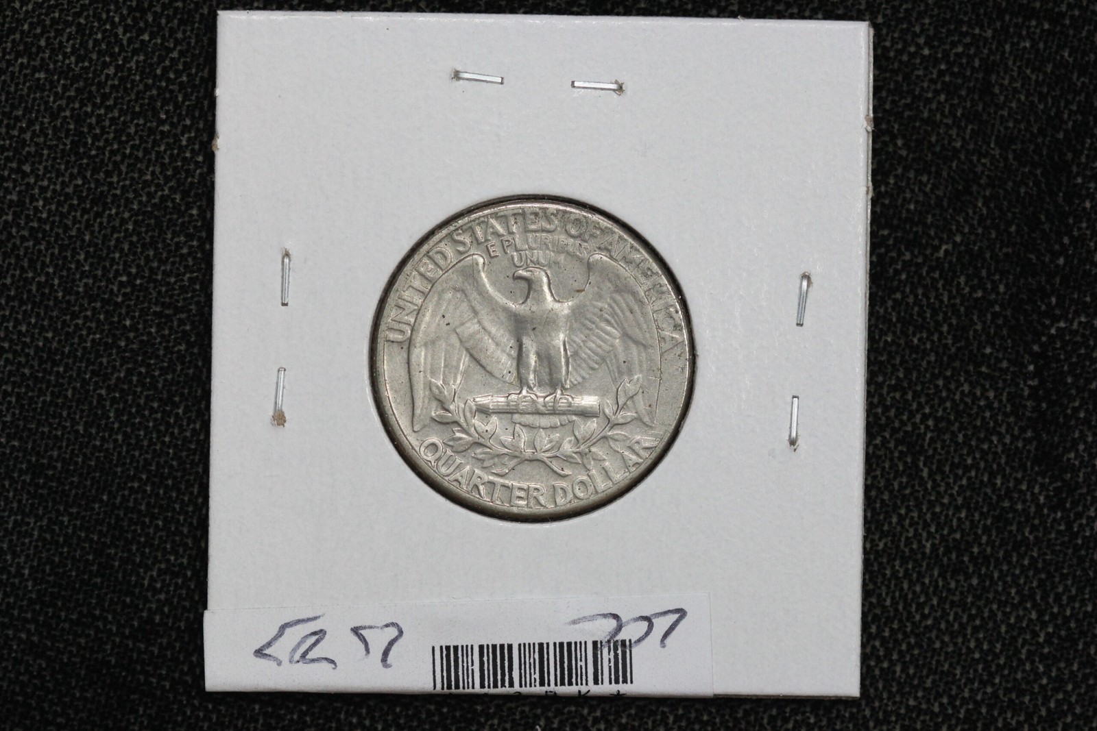 1967 Washington Quarter Obverse Lamination Error 43BK
