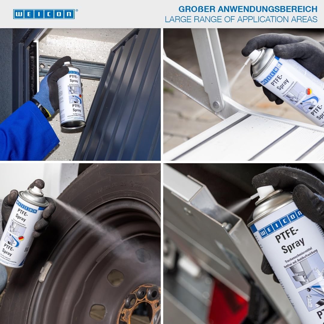 WEICON PTFE-Spray | 13.5 oz / 400 ml | Dry Film Lubricant | Grease-Free |...