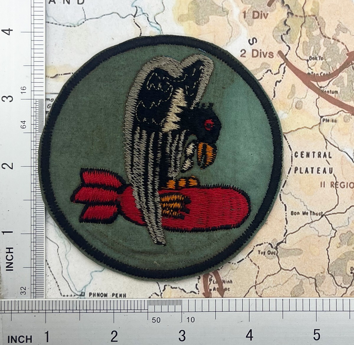 Patch , USAF USAAF 455th Bomb Group patch , t5-203