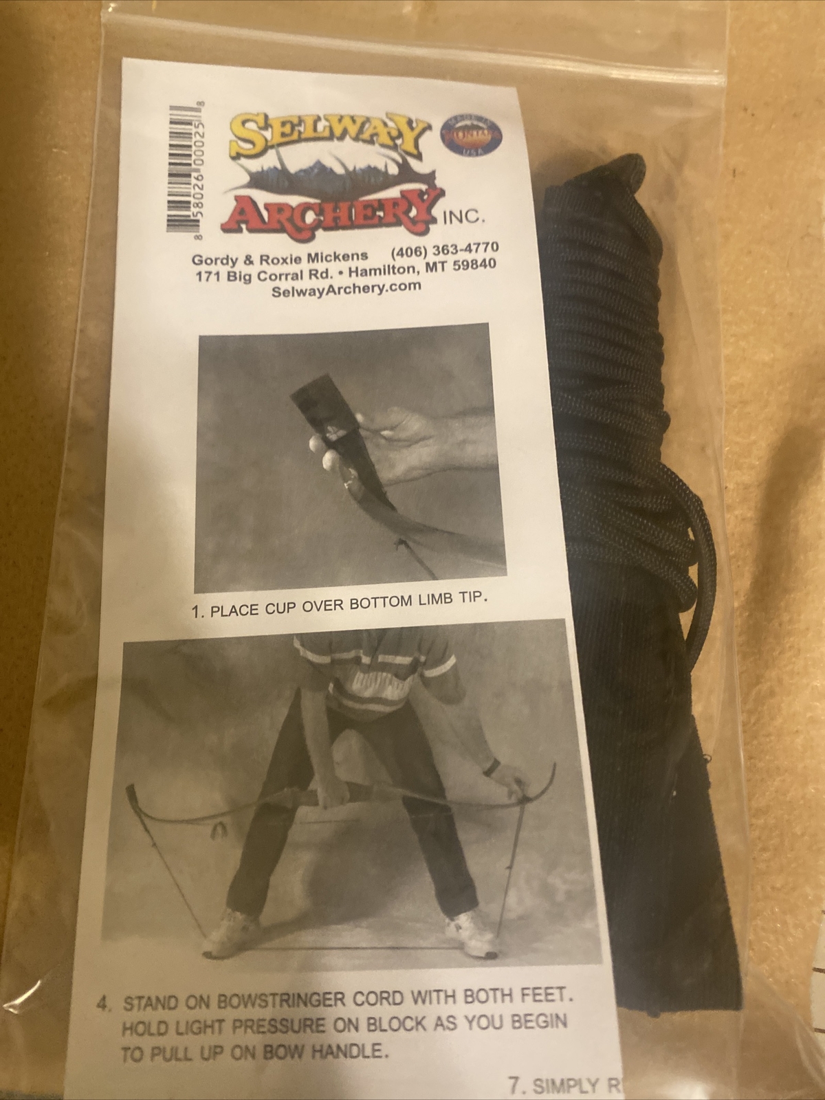 Selway Limbsaver Recurve Bow Stringer New In Package