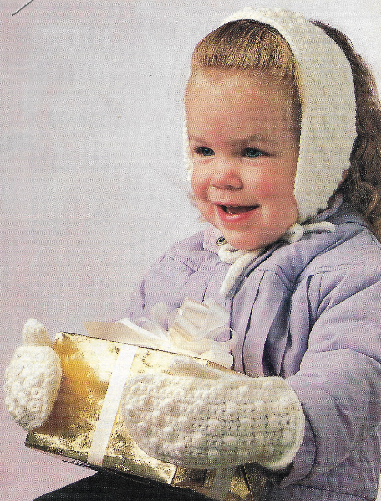 Child's Mittens & Ear Warmers crochet pattern instructions