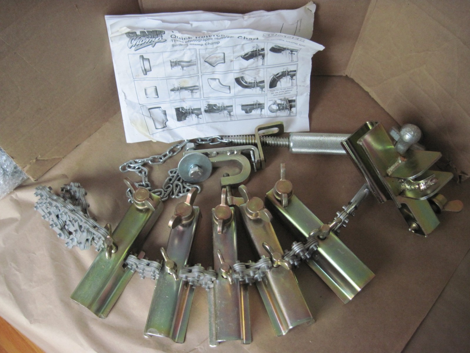 Sumner Clamp Champ Kit (1-10") w/ Metal Carry Case, Very Nice Condition