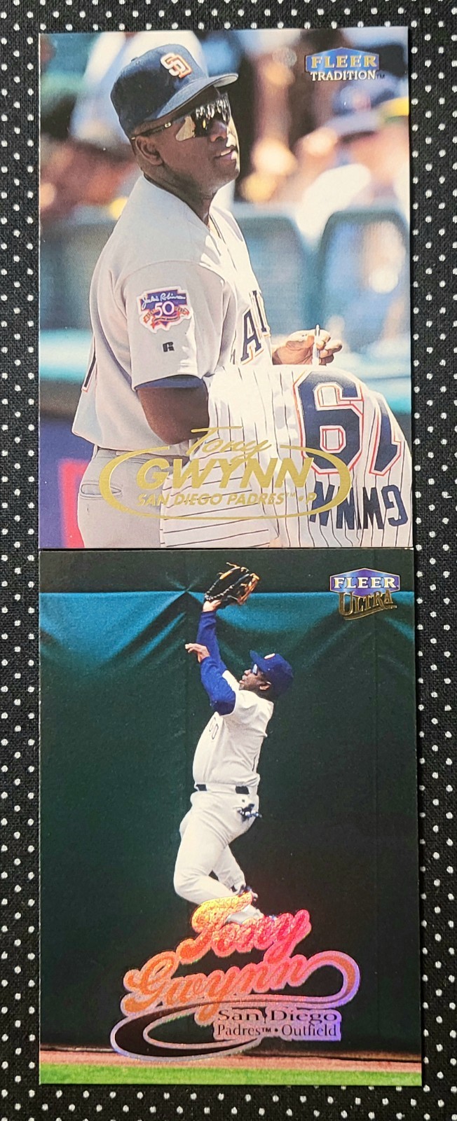 (2) Tony Gwynn - 1999 Fleer Ultra - #59/ 1998 Fleer Tradition - #250