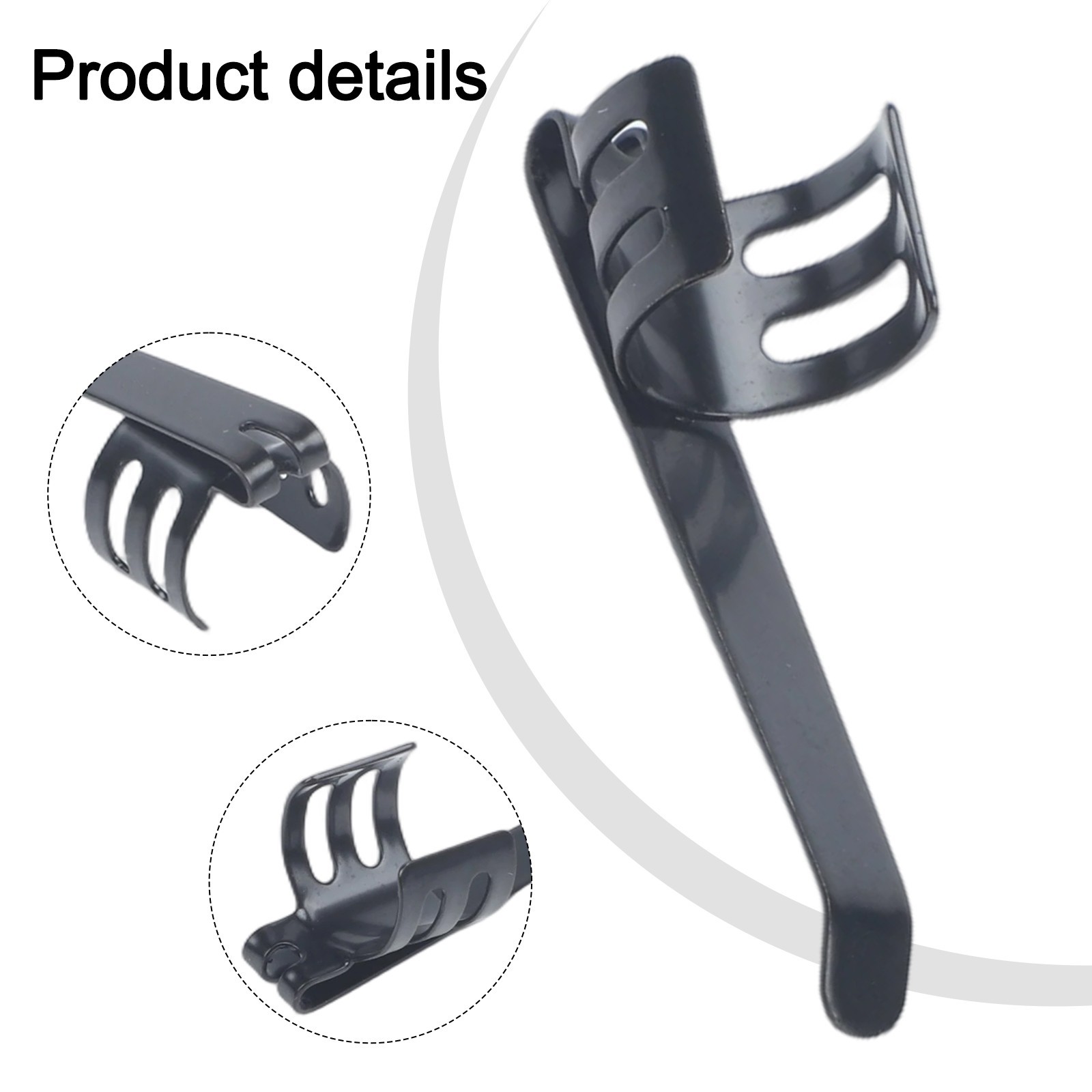 20 Pack Flashlight Clips Rust Resistant Steel Easy Attach for Pens and Lights