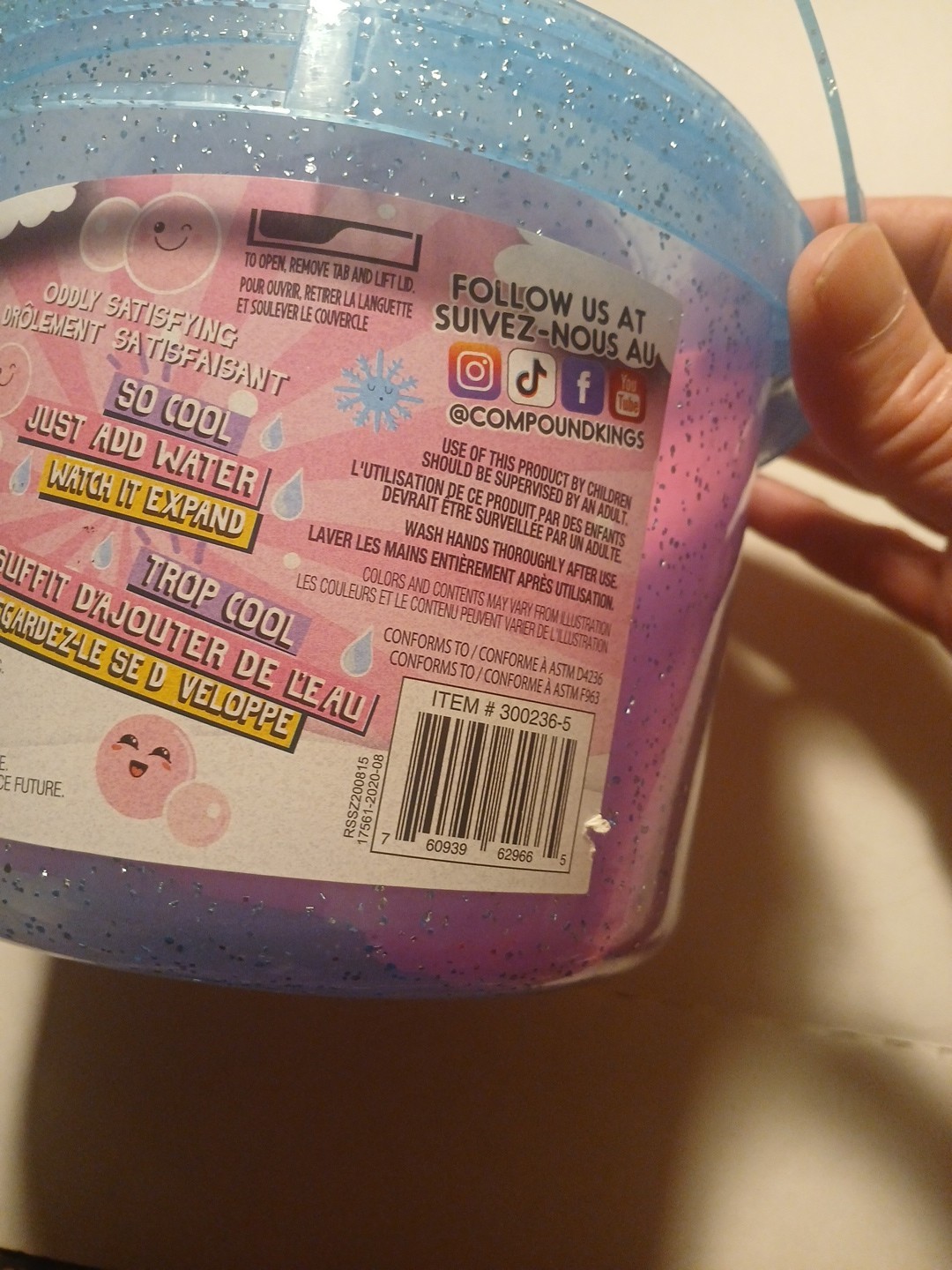 Rare NOS Sealed Compound Kings Bubblegum Scented Snow Clouds 17.64 oz