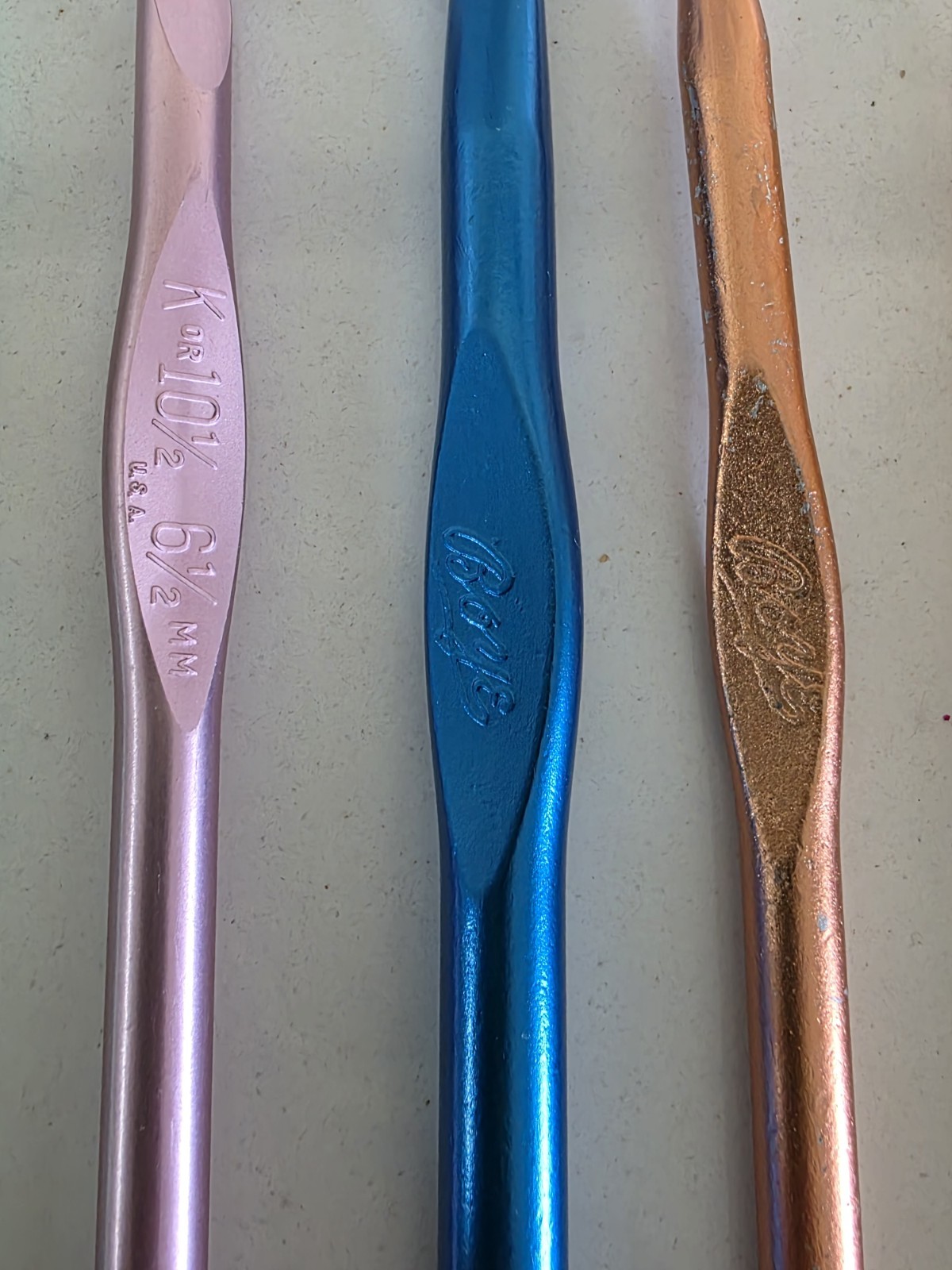 Susan Bate & Boye Crochet Hooks Various Years/colors