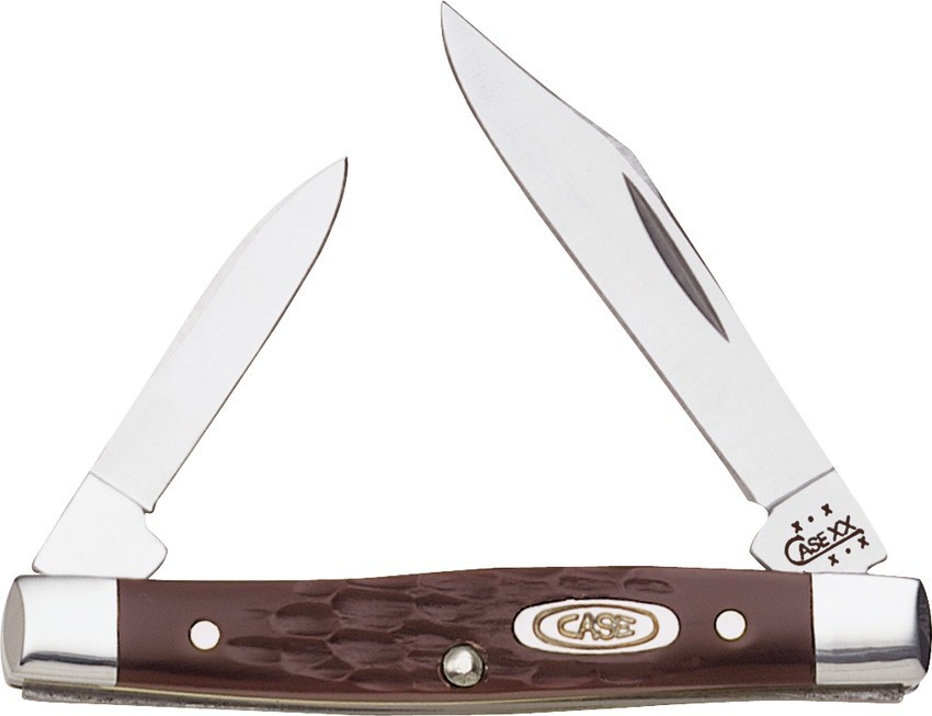 Case Smallall Pen Knife Brown Delrin 00083 Stainless Steel Synthetic Folding