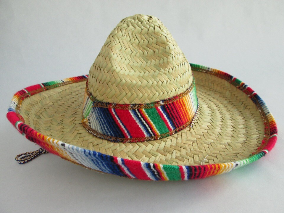 CHILD MEXICAN SOMBRERO COSTUME HAT SPANISH FIESTA CINCO DE MAYO FESTIVE SALSA