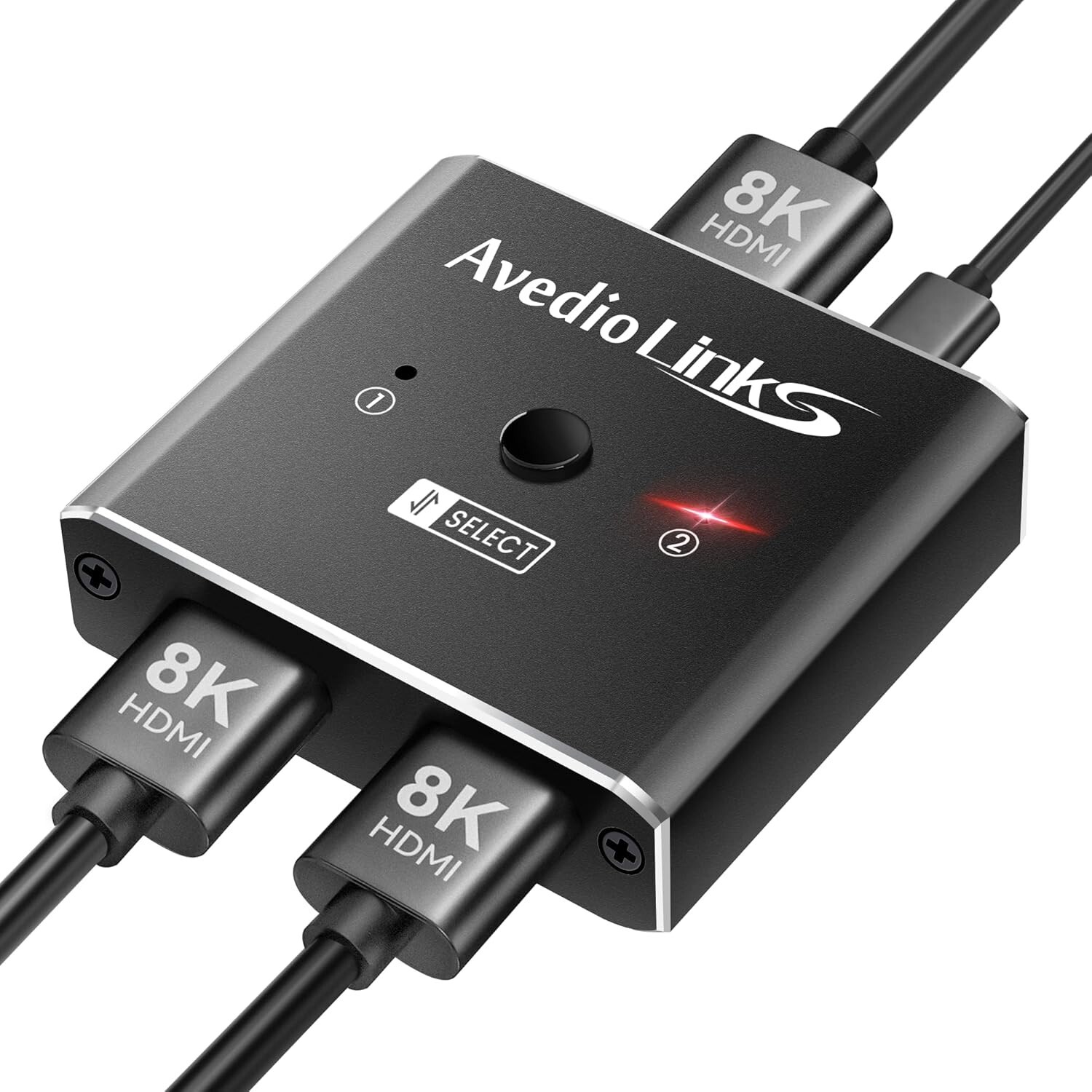 avedio links 8K HDMI 2.1 Switch 4K@120Hz 8K@60Hz, HDMI Splitter 2 in 1 Out