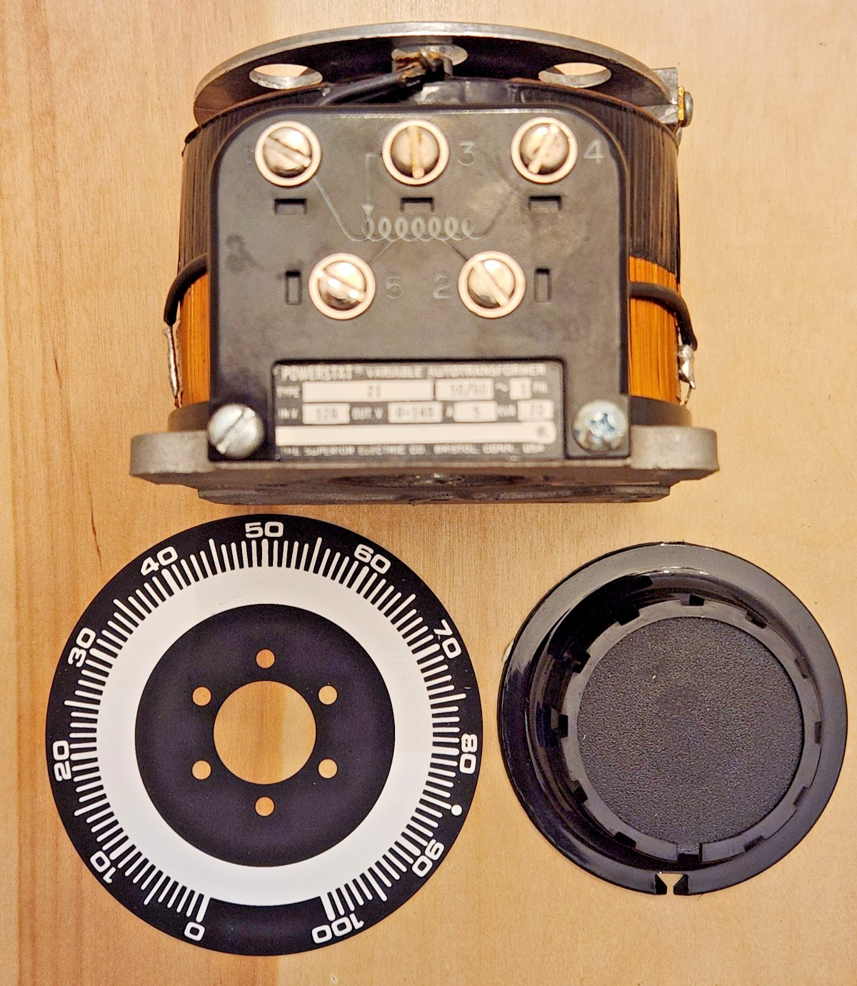Superior Electric Powerstat Variable Autotransformer Type 21 0-120/140V @ 5A 7