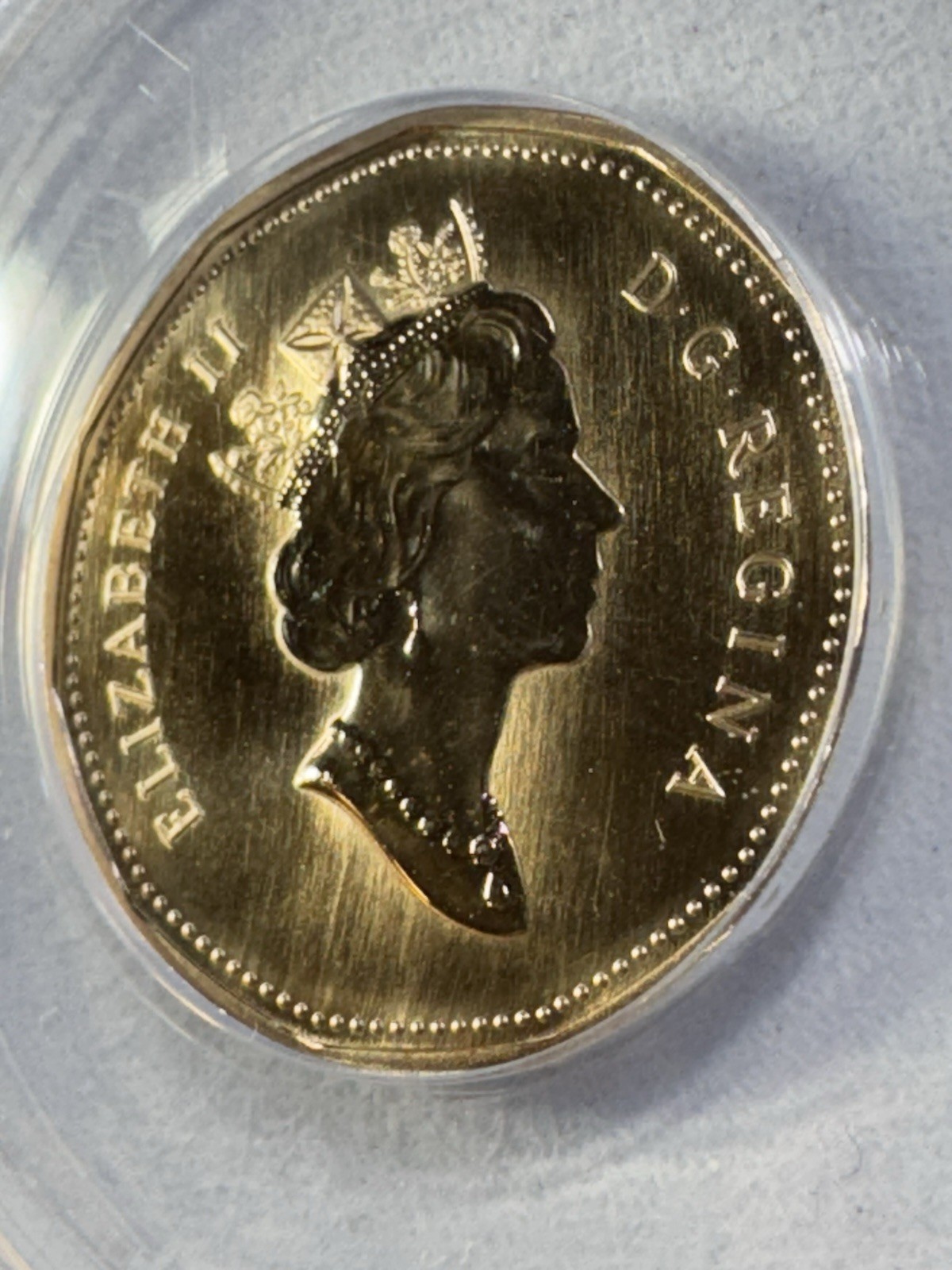 1997 Canada $1 Loonie Graded MS 68 by ANACS Specimen