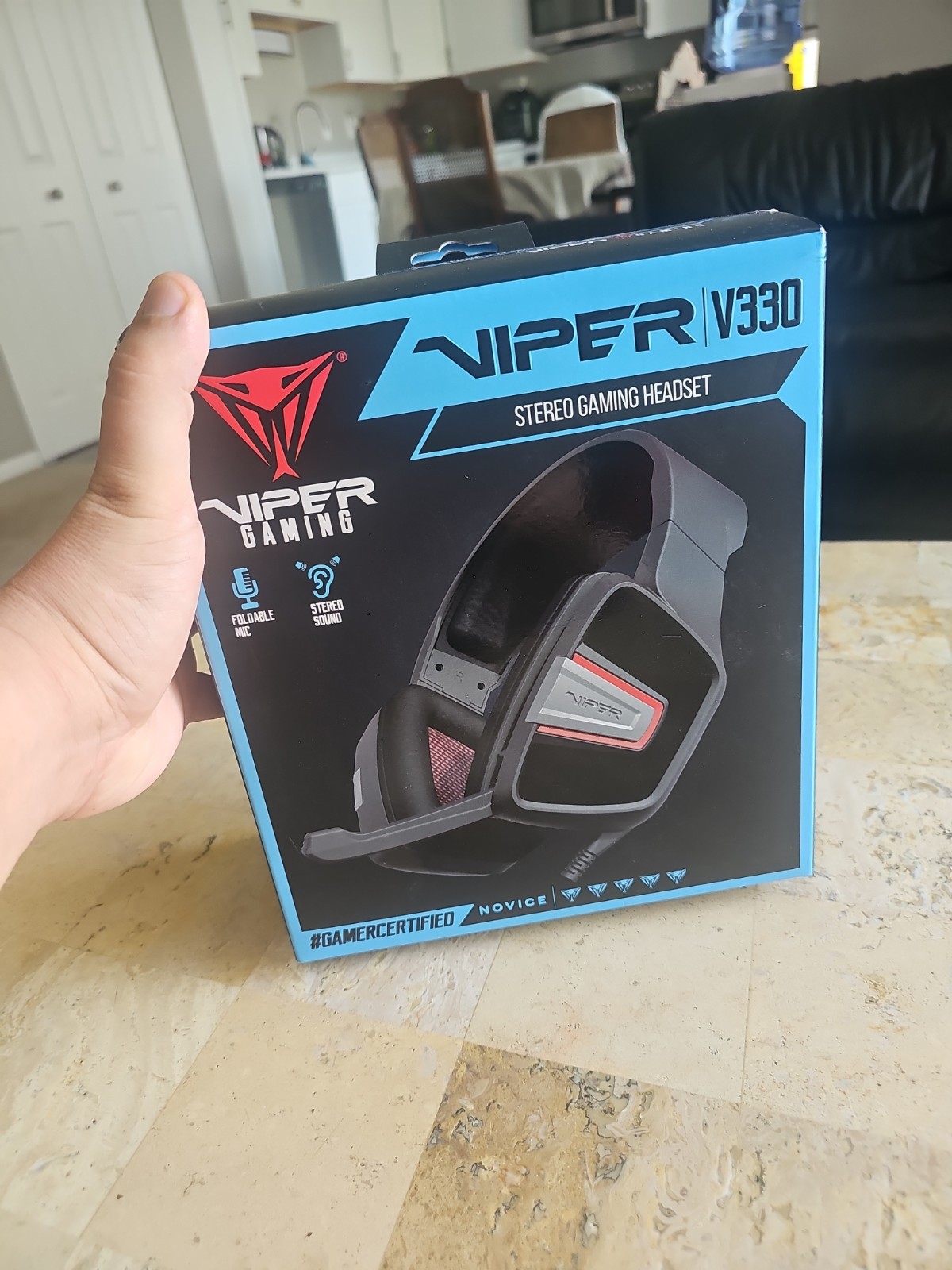 Viper V330 STEREO GAMING HEADSET USED Untested IN BOX