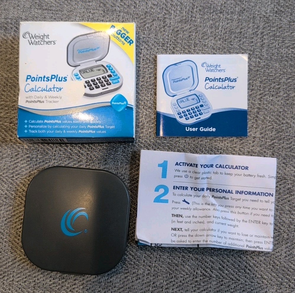 Weight Watchers Points Plus Calculator Tracker Bigger Buttons Manual In Box