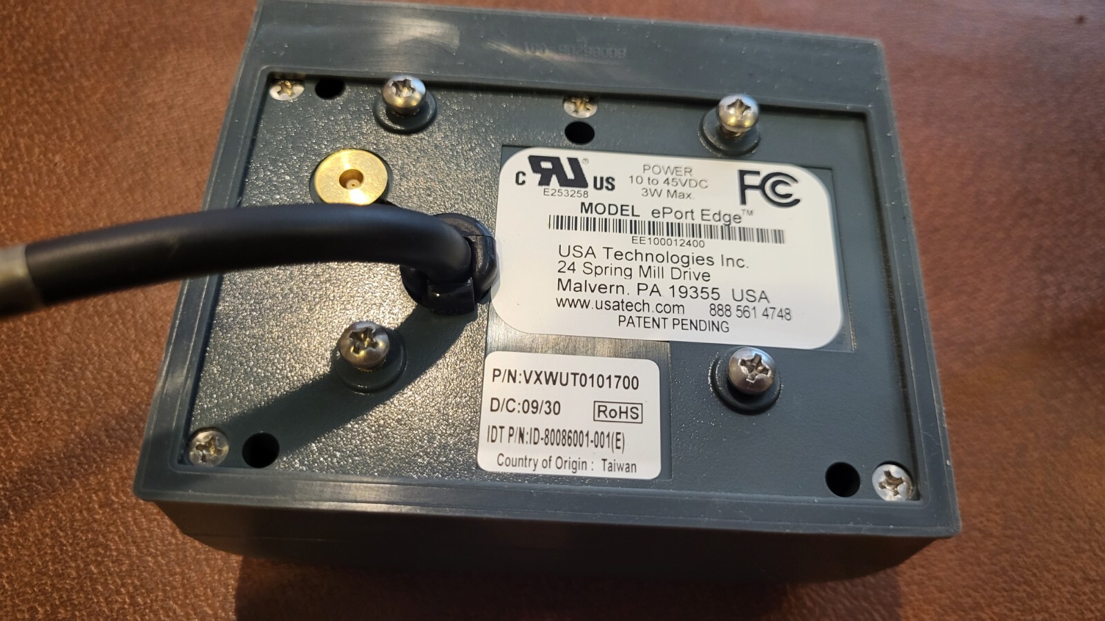 USA Technologies ePort EDGE Card Reader VXWUT0101700 TESTED / WORKING