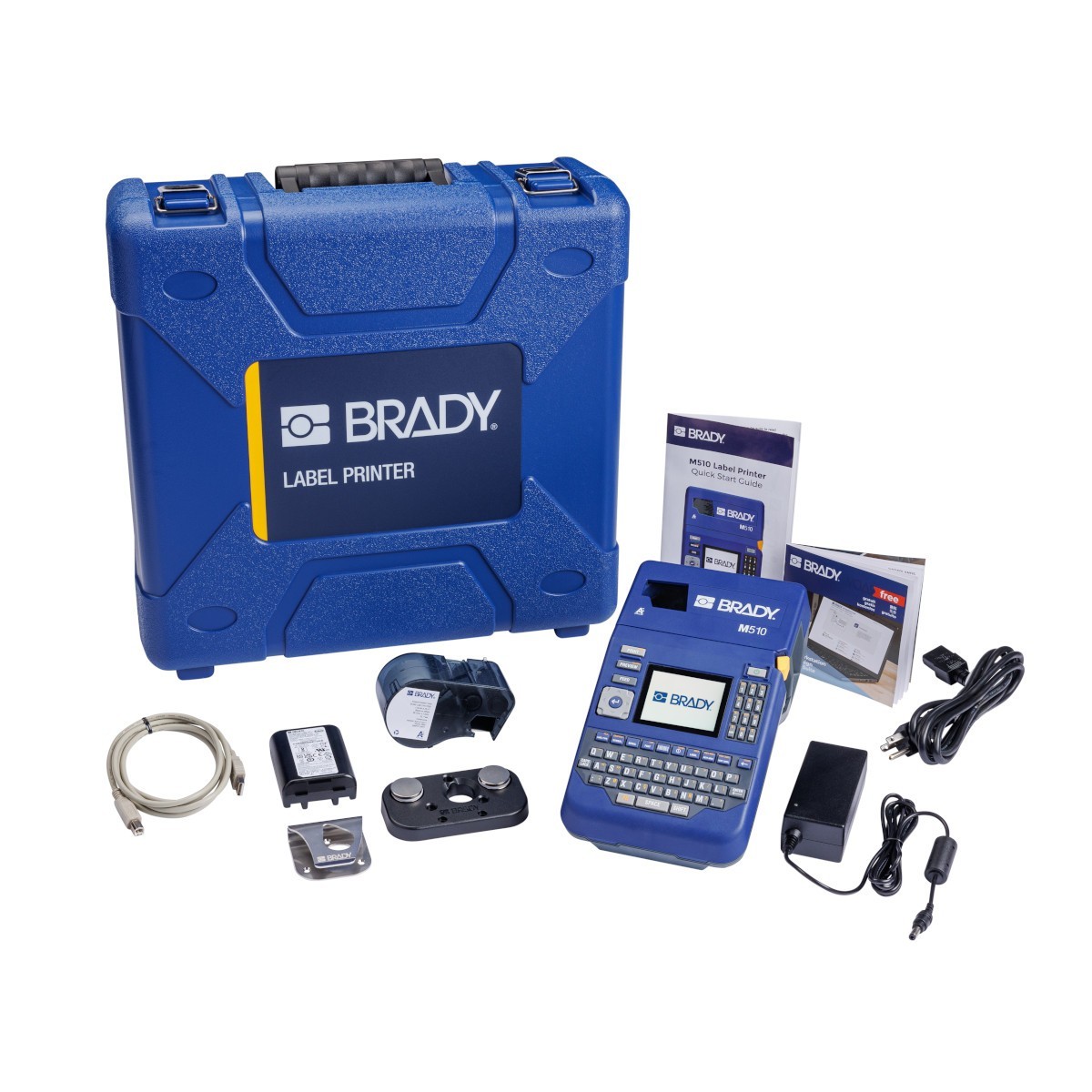 Brady M510 Portable Industrial Label Printer with Accessories Kit [Bundle]