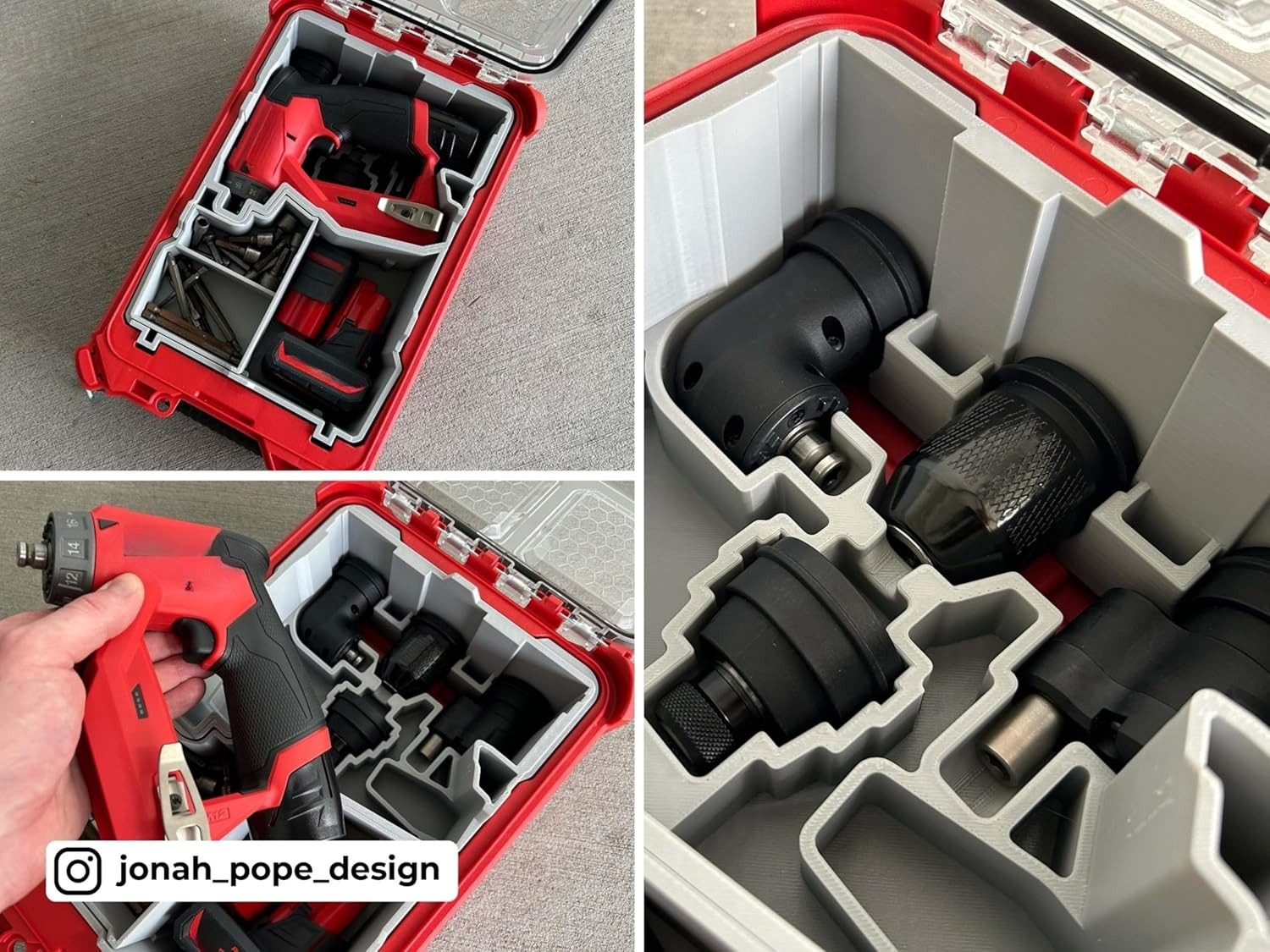 Jonah Pope Design 3D Printed Insert Designed for M12 Installation Driver and Pac