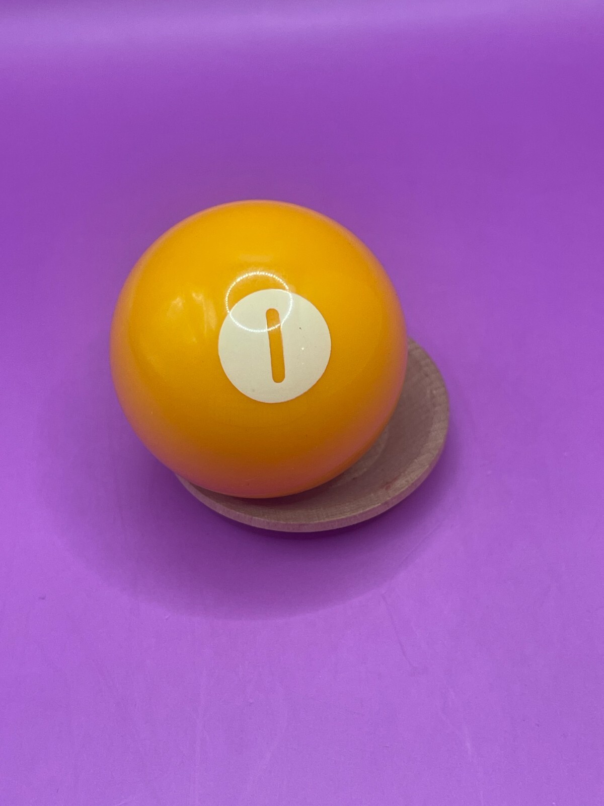 Replacement Mini Billiards Pool Ball - 1.5" Diameter - Solid Yellow #1 Ball