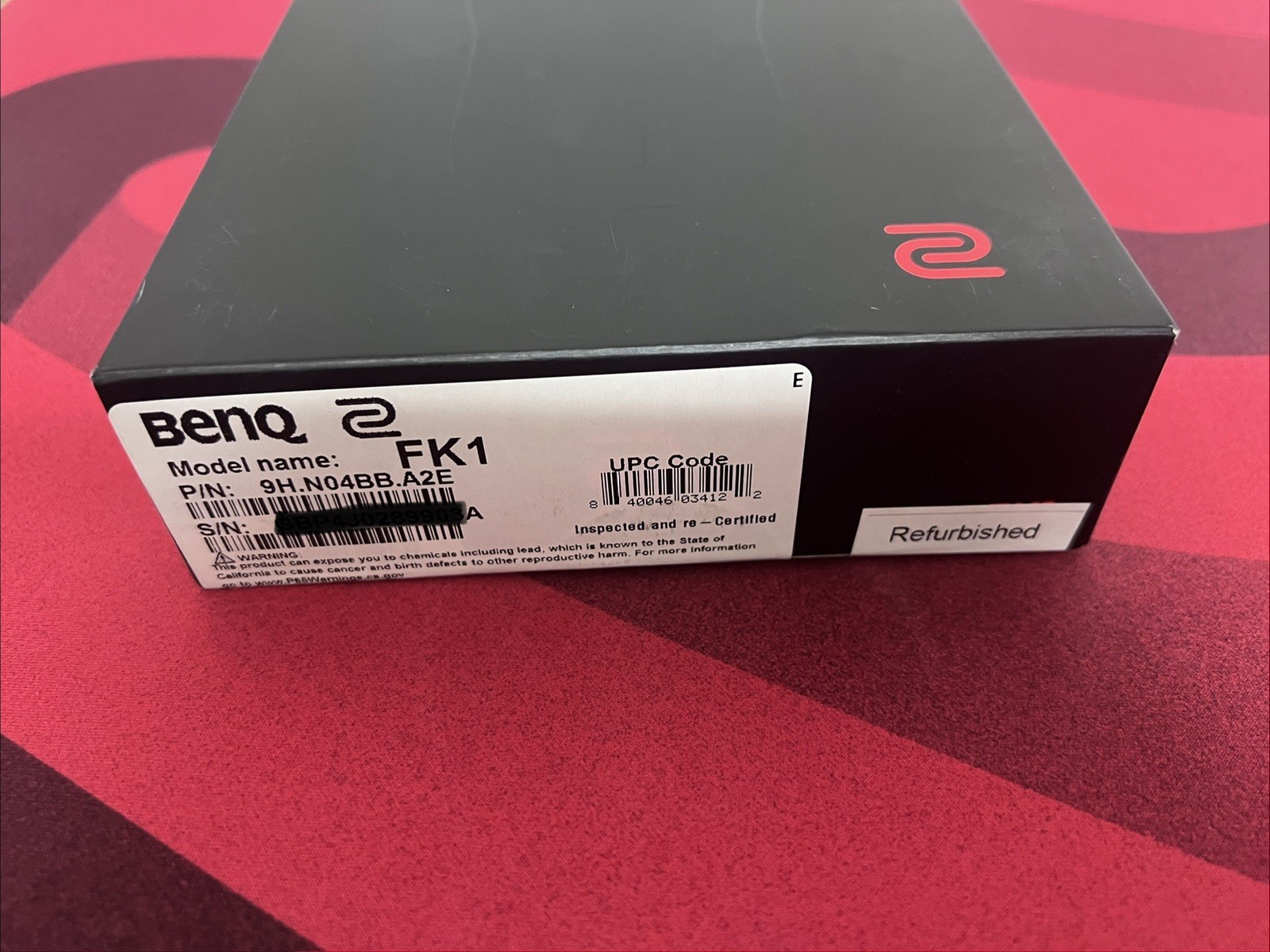 BenQ Zowie FK1 Ambidextrous Gaming Mouse for Esports Large ( FB; Sealed)