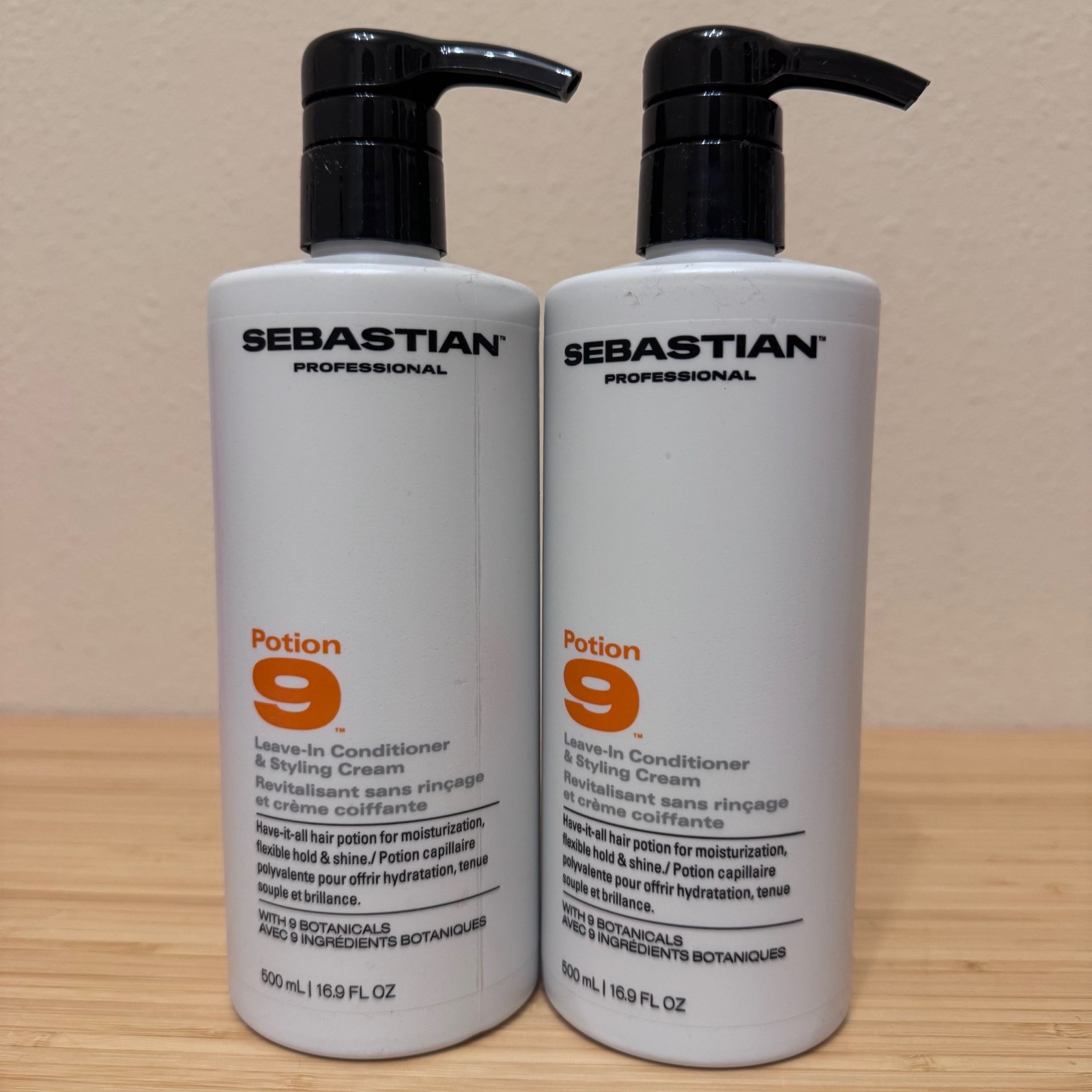 Sebastian Potion 9 Styling Treatment 16.9oz./ 500ml - 2 Pack