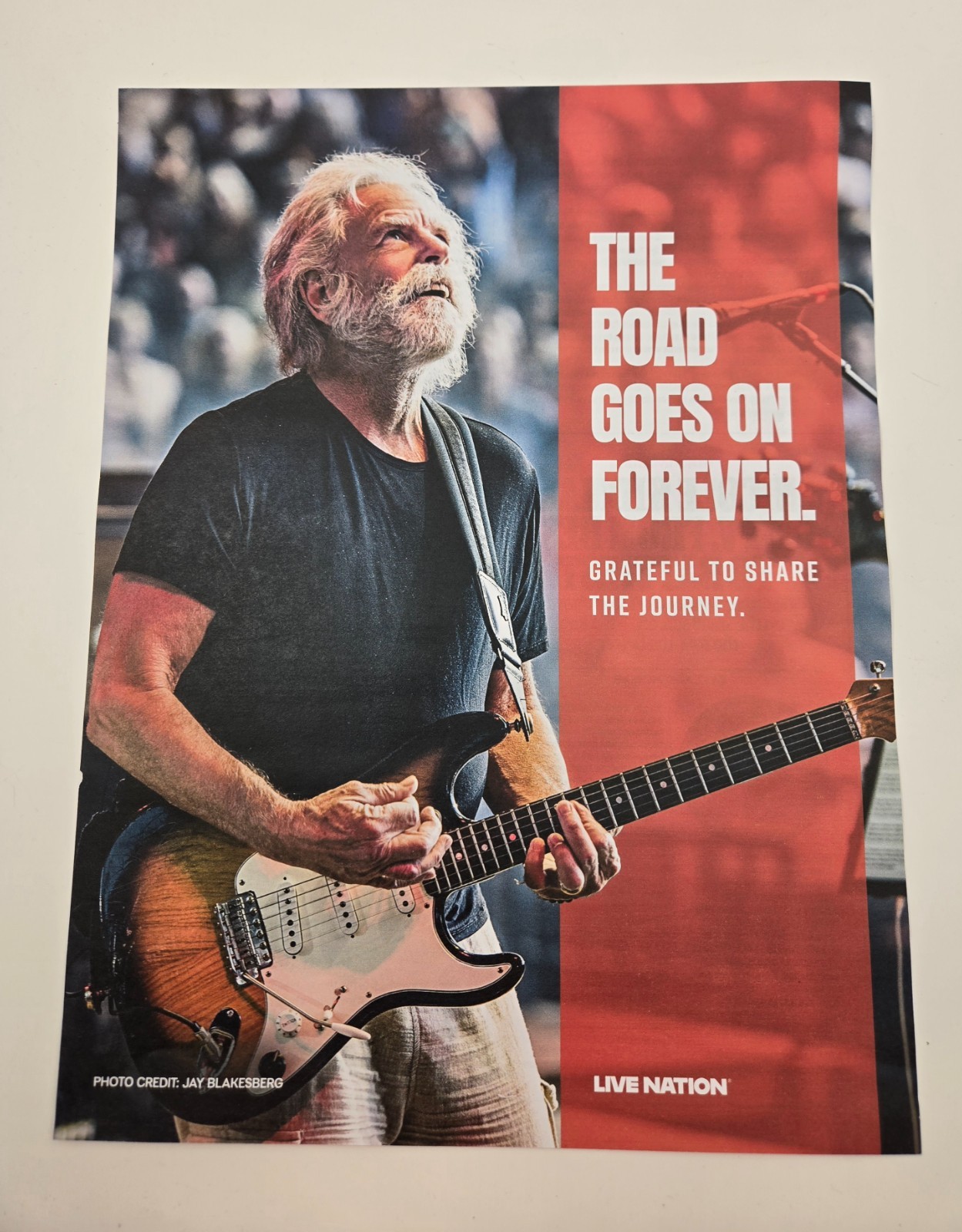 Bob Weir Grateful Dead Live Nation Tribute Magazine Print Ad Photo 10x13