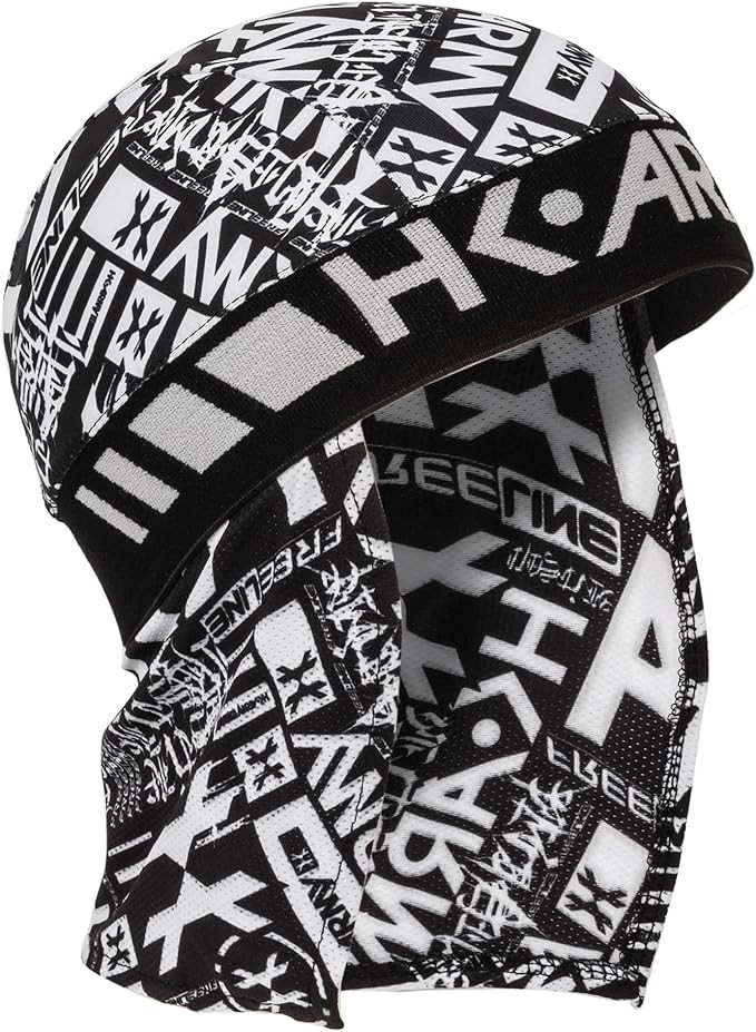HK Army Skull Wrap Headwrap for Paintball & Airsoft (One Size, Chaos Black)