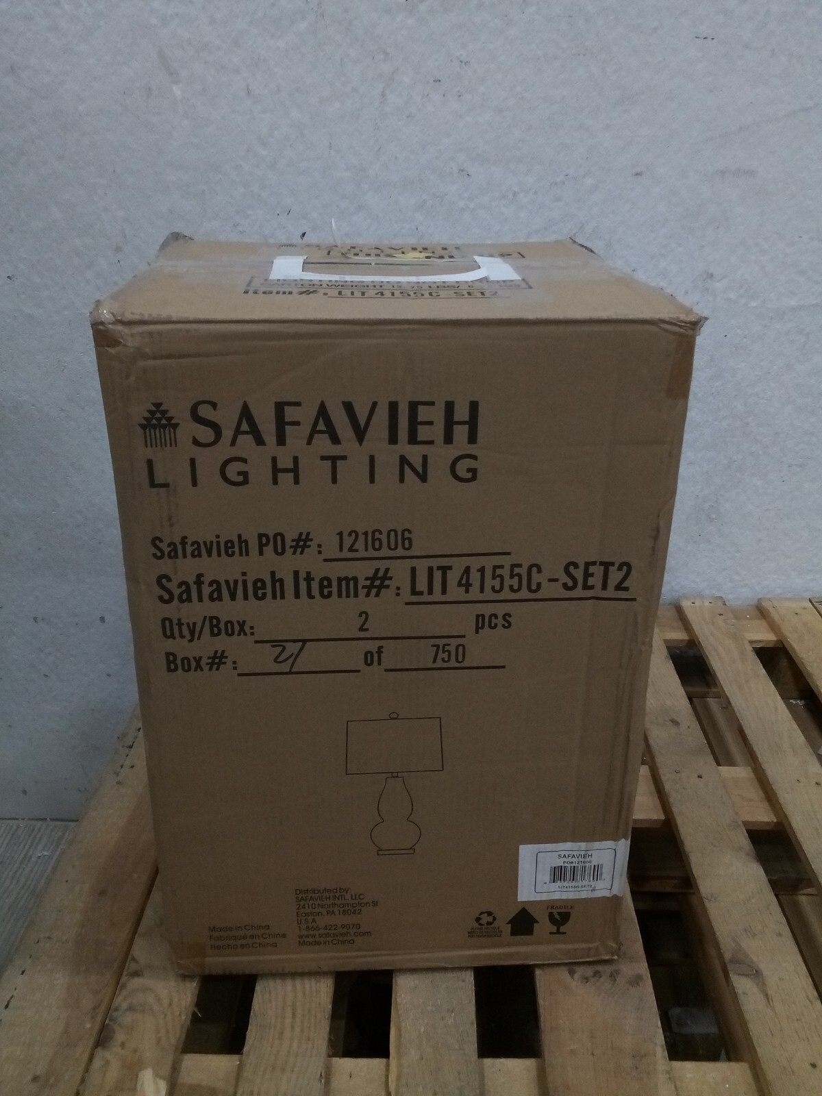 Safavieh MERCURIO DOUBLE GOURD LAMP, Reduced Price 2172723223 LIT4155C-SET2