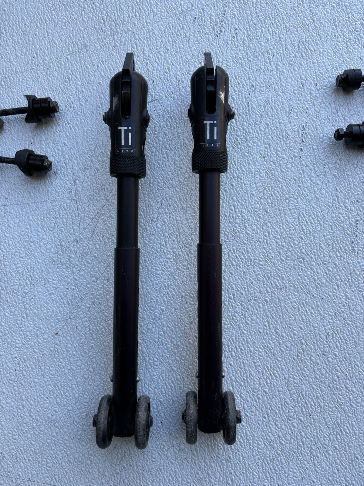 Tilite Wheelchair anti-tippers. Pair, Angle adjustable