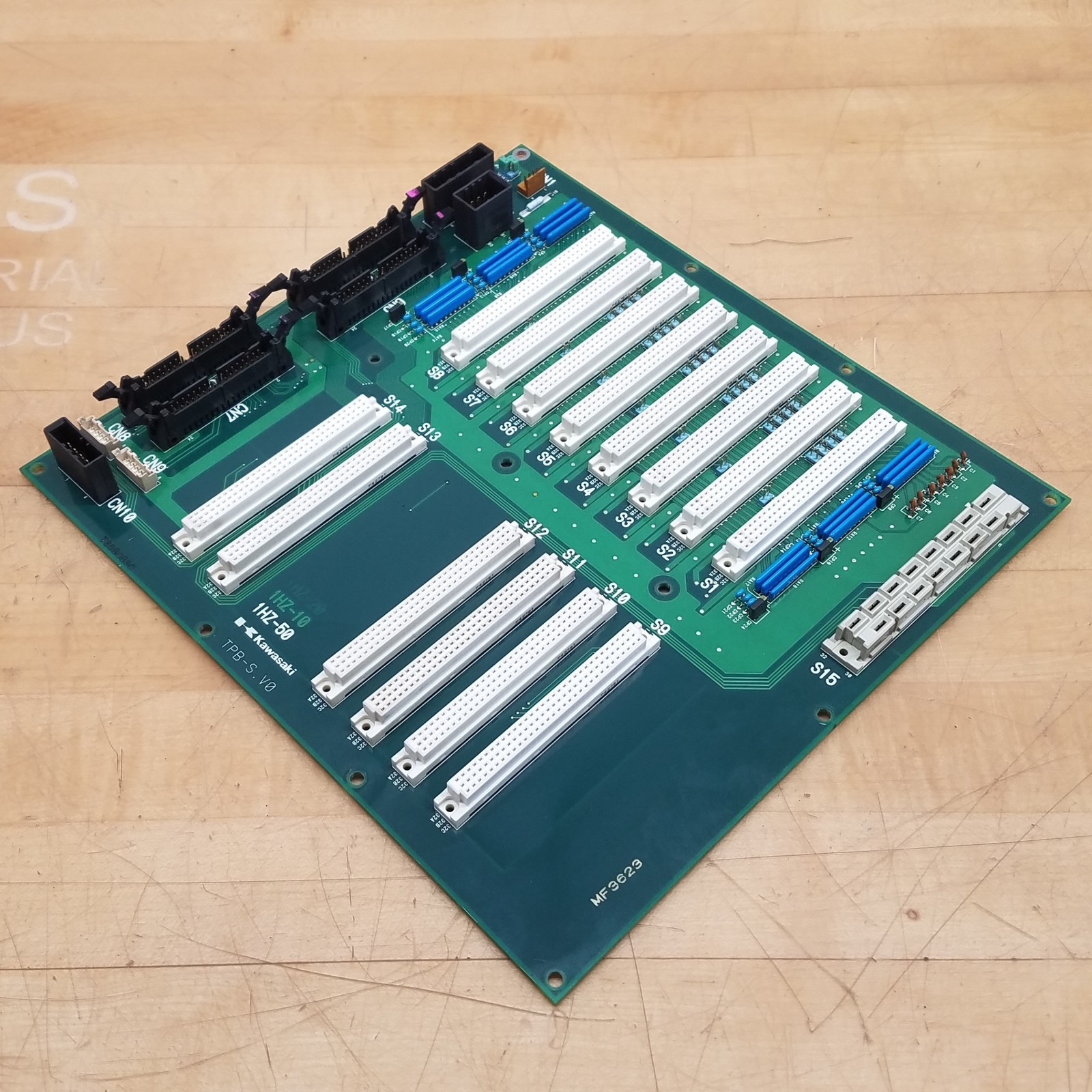 Kawasaki 1HZ-50-TPB-S.V0 Backplane Board, 14 Slot - USED