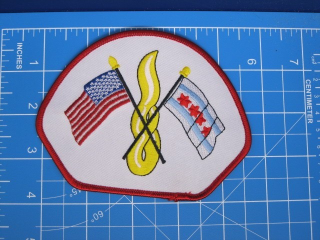 Chicago Illinois Fire Dept Shoulder patch-Bin A