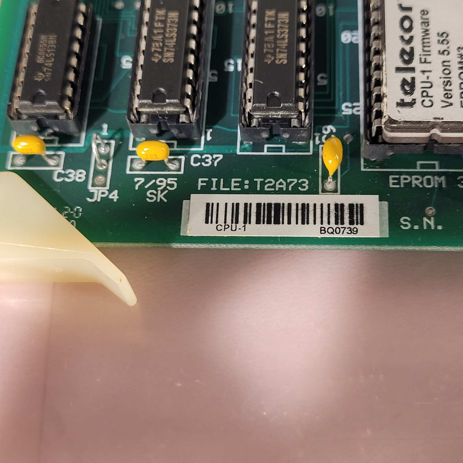 Telecor CPU-1 Rev 2 Plug In Module XL Compatible File T2A73 Control Board