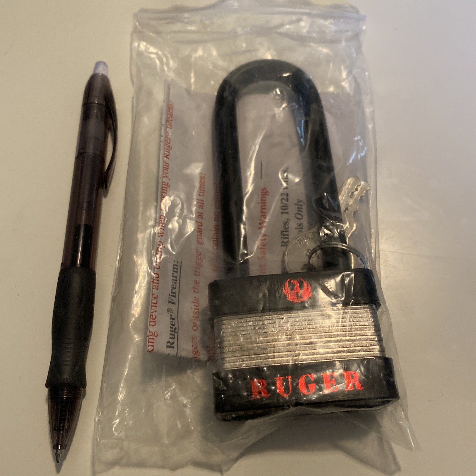 Ruger Lock 5035 With Two Keys New 3.5”x50mm