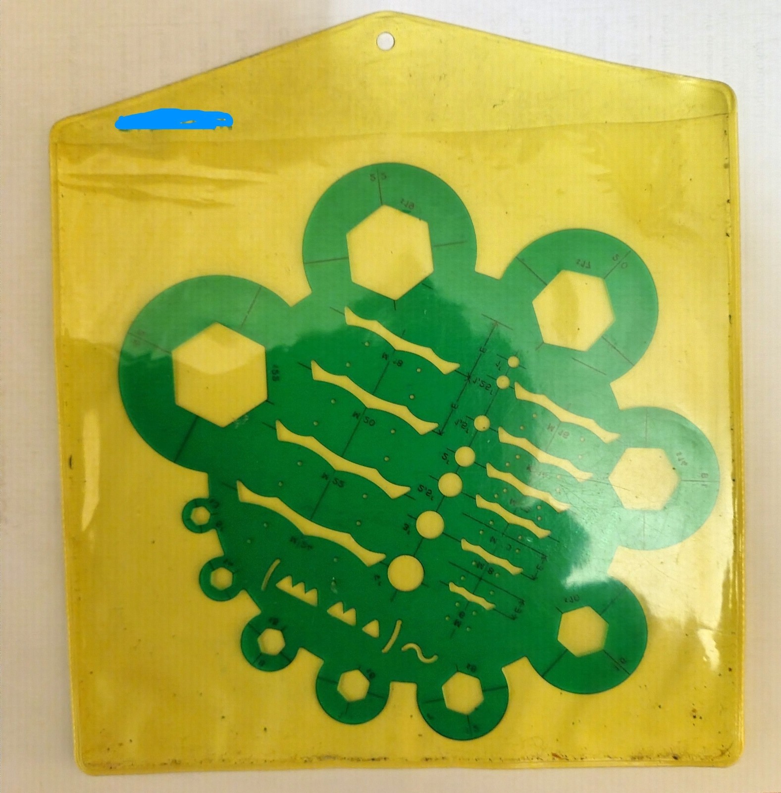 Hellerman Nut & Bolt Template with protective wallet