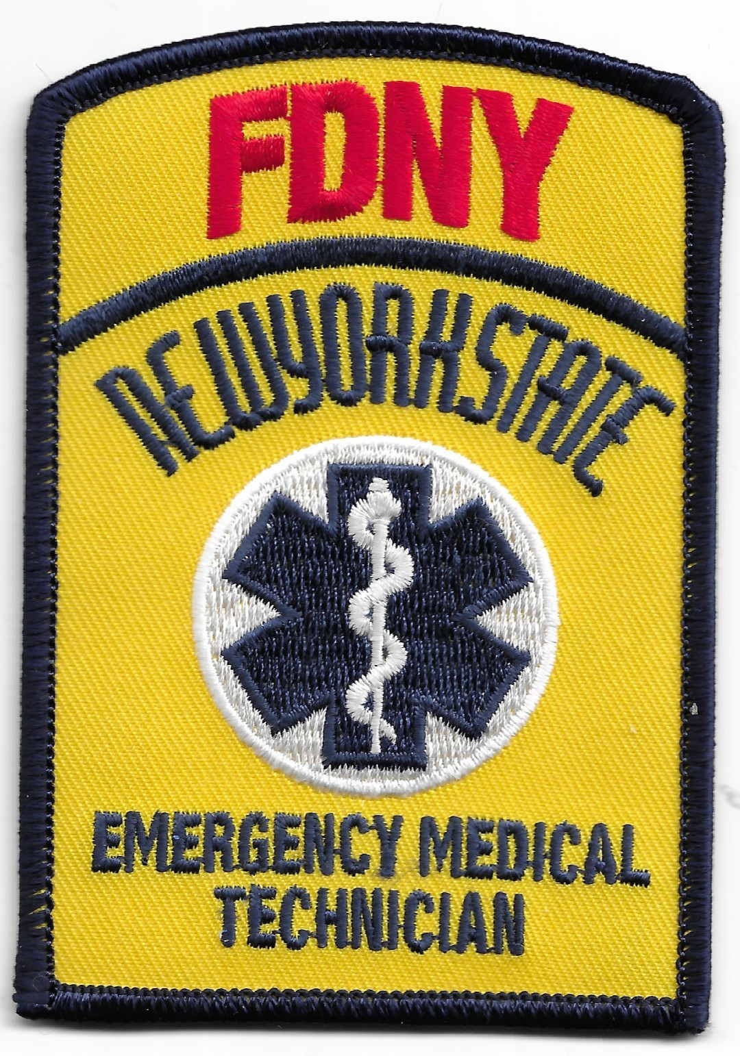 New York City - FDNY E.M.S. - Emergency Medica Tech, NY (2.75" x 4") fire patch