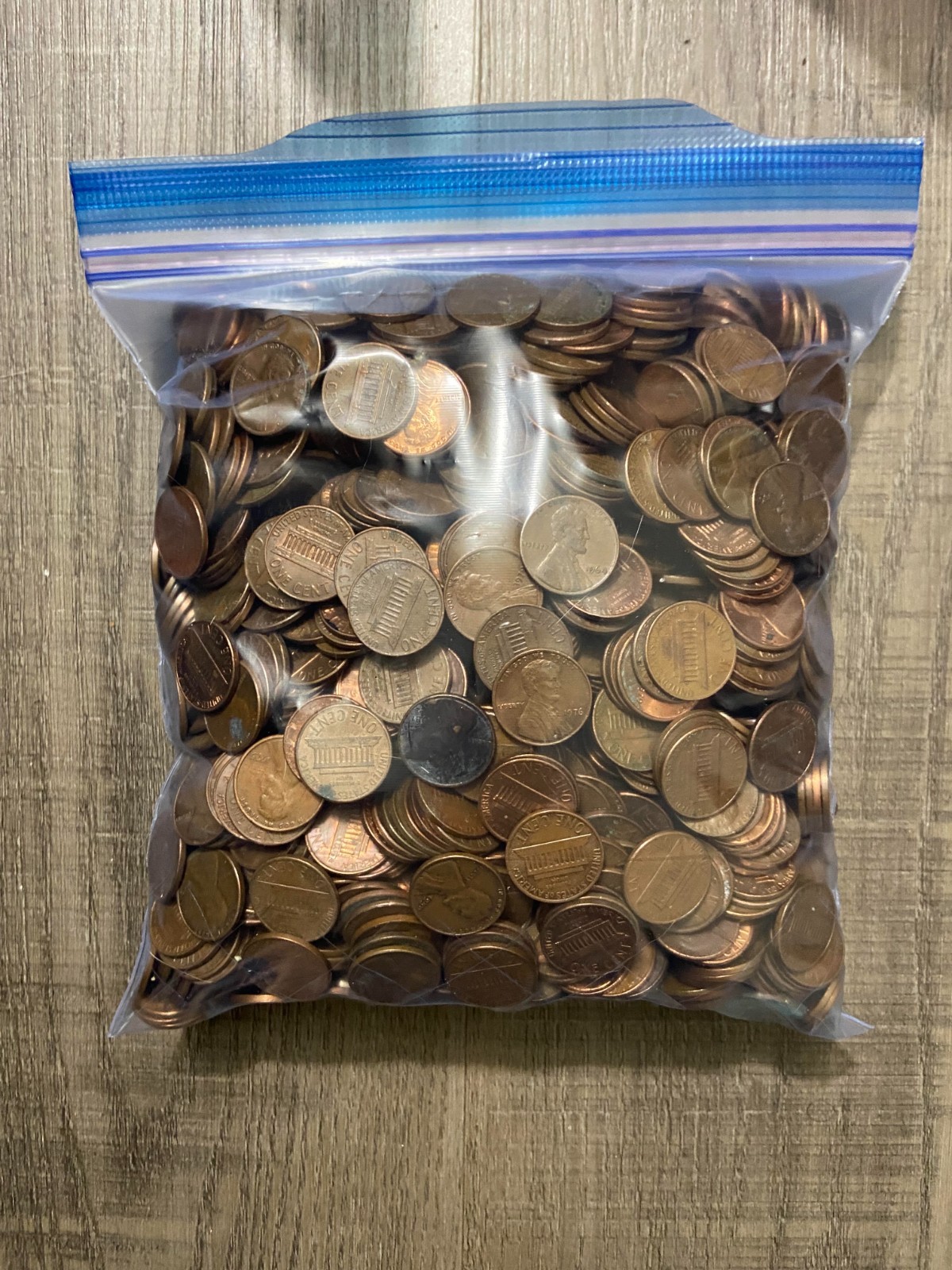 1959-1982 / 10 lbs - 95% Copper Penny Bulk Lincoln Memorial Cent Lot Unsearched
