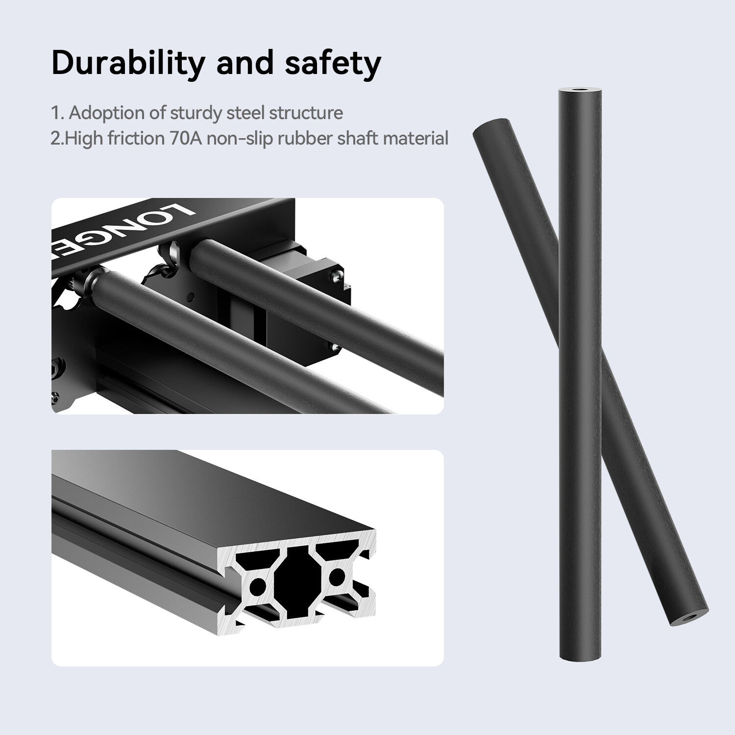 LONGER Y-axis Laser Rotary Roller 360° for Laser Engraver Objects Upgrade Kits