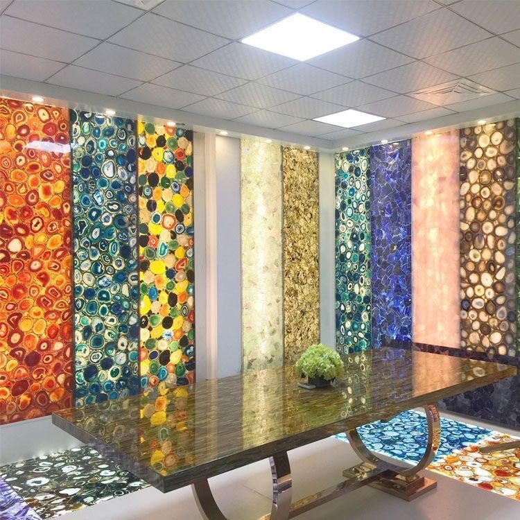 21" Agate Stones Table Top / Agate Coffee Table Top / Agate side table Top