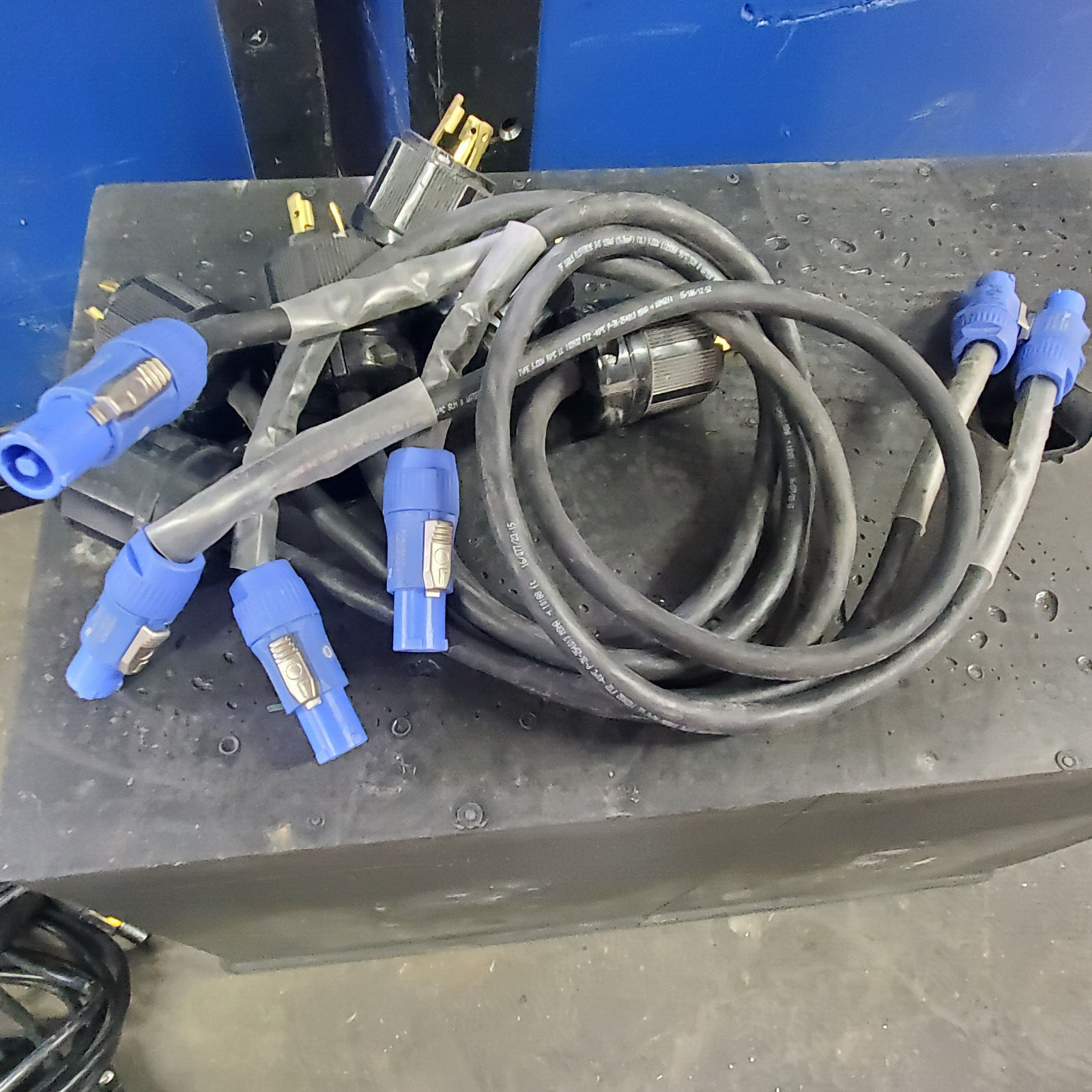 PowerCon Blue to L6-20 Male Twist-Lok Adapter