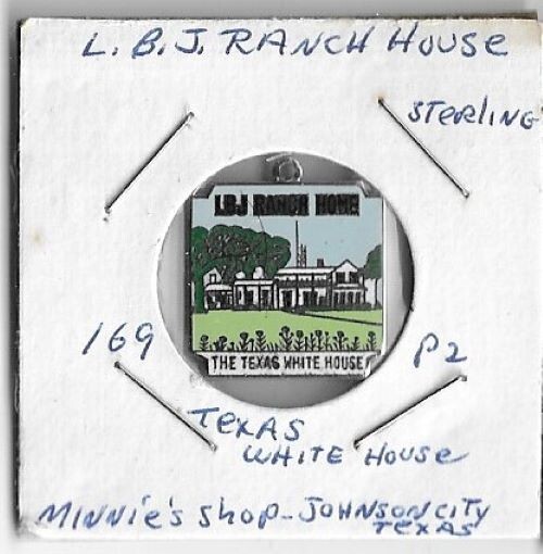 LBJ LYNDON B. JOHNSON RANCH HOUSE TEXAS WHITE HOUSE STERLING 1-1/4" MEDAL