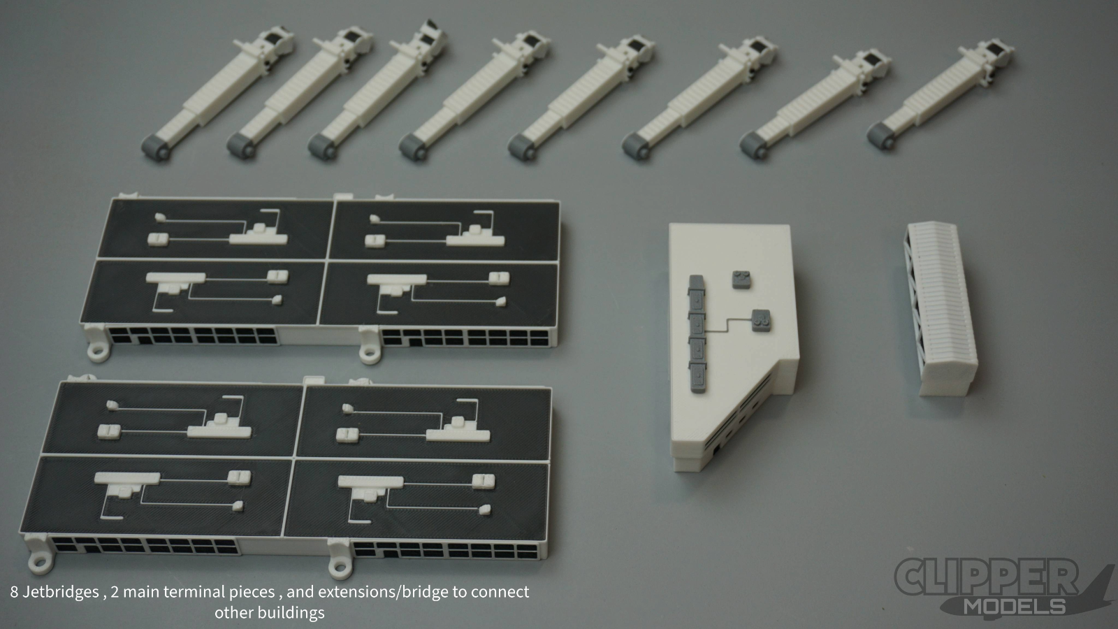Regional Model Airport Building + Extension | 1:400 Scale | Clipper Models