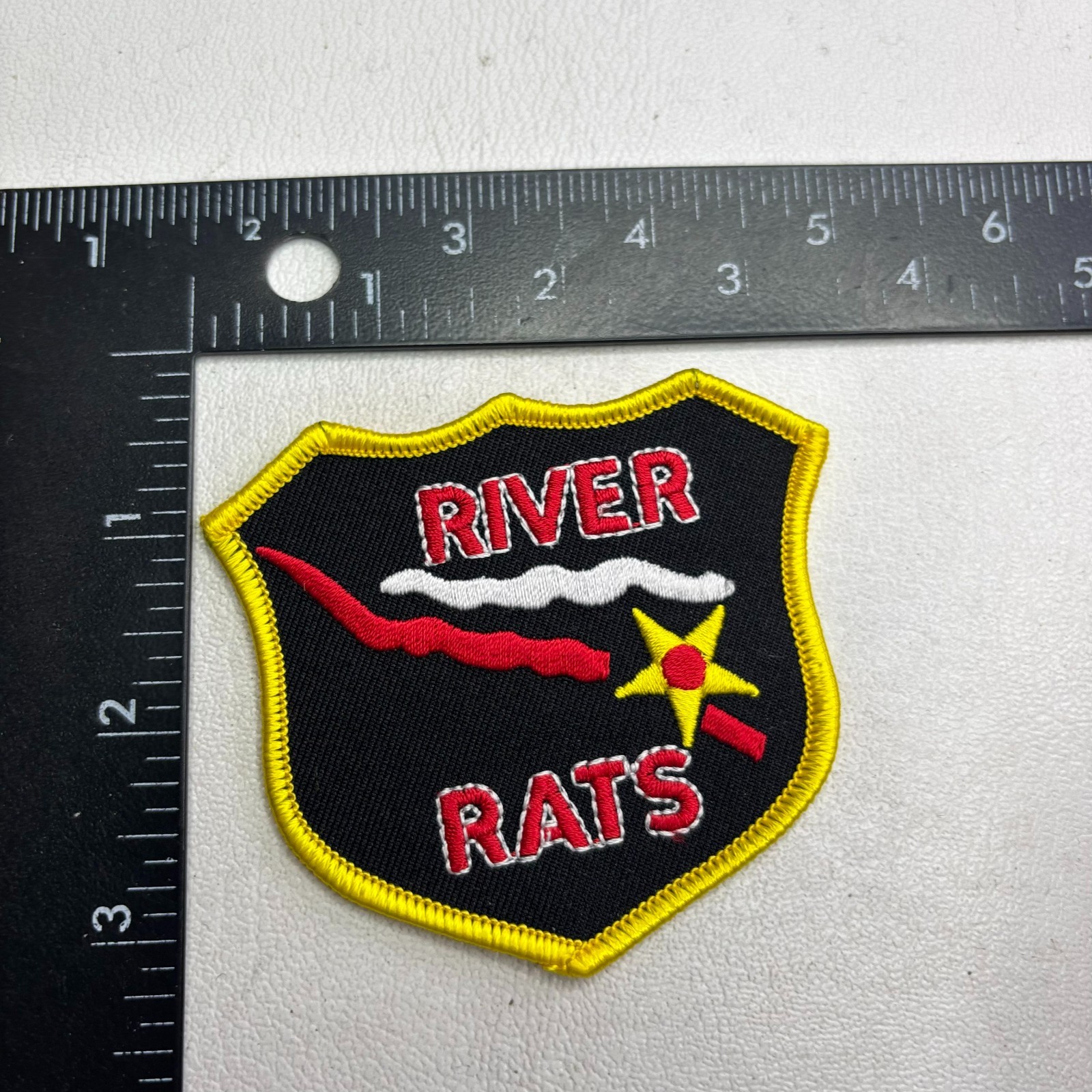 Military Color RIVER RATS Patch (Vietnam) 62X9