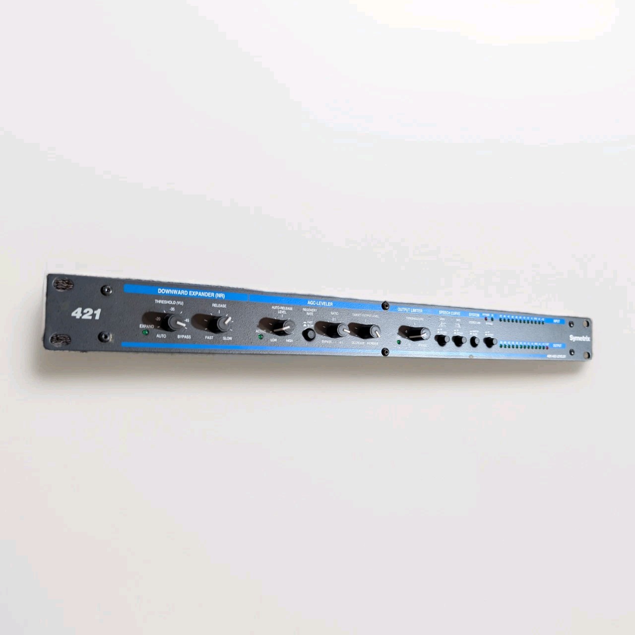 Symetrix 421 AGC Leveler/Downward Expander Rackmount Processor - Untested As-Is