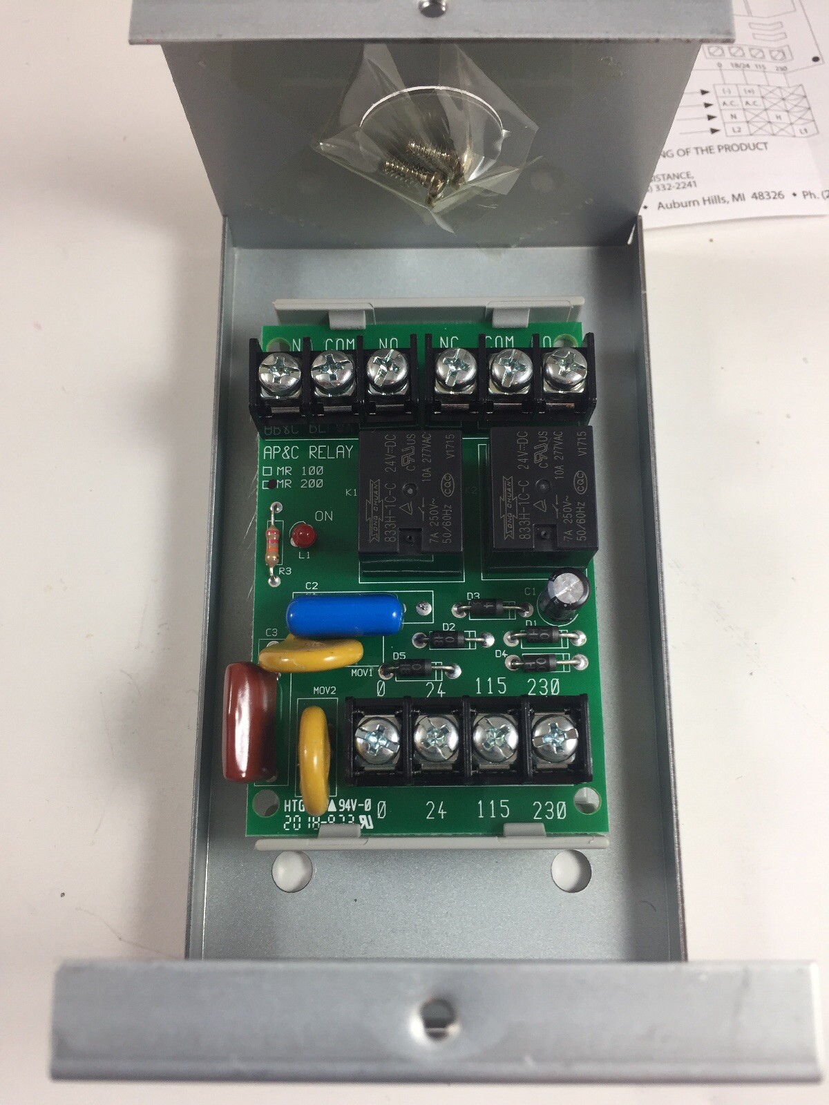 Space Age GatorGate SSU-MR-201CR Multi-Voltage Control Relay *NEW*