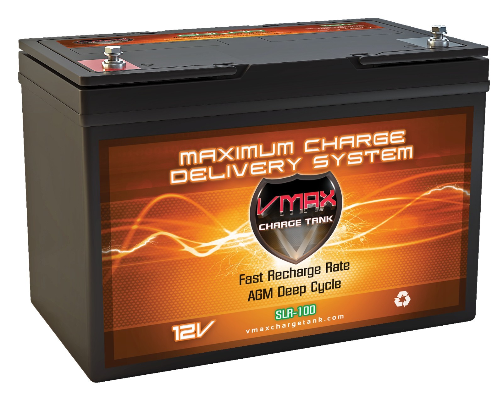 100Ah Battery VMAX SLR100 AGM 12V Deep Cycle High Performance Group 27 Battery