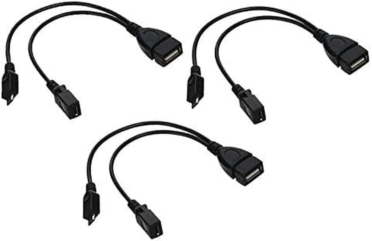 3-Pack OTG Cables Replacement for Fire-Stick 4K, Replacement for Amazon Fire-Tv,