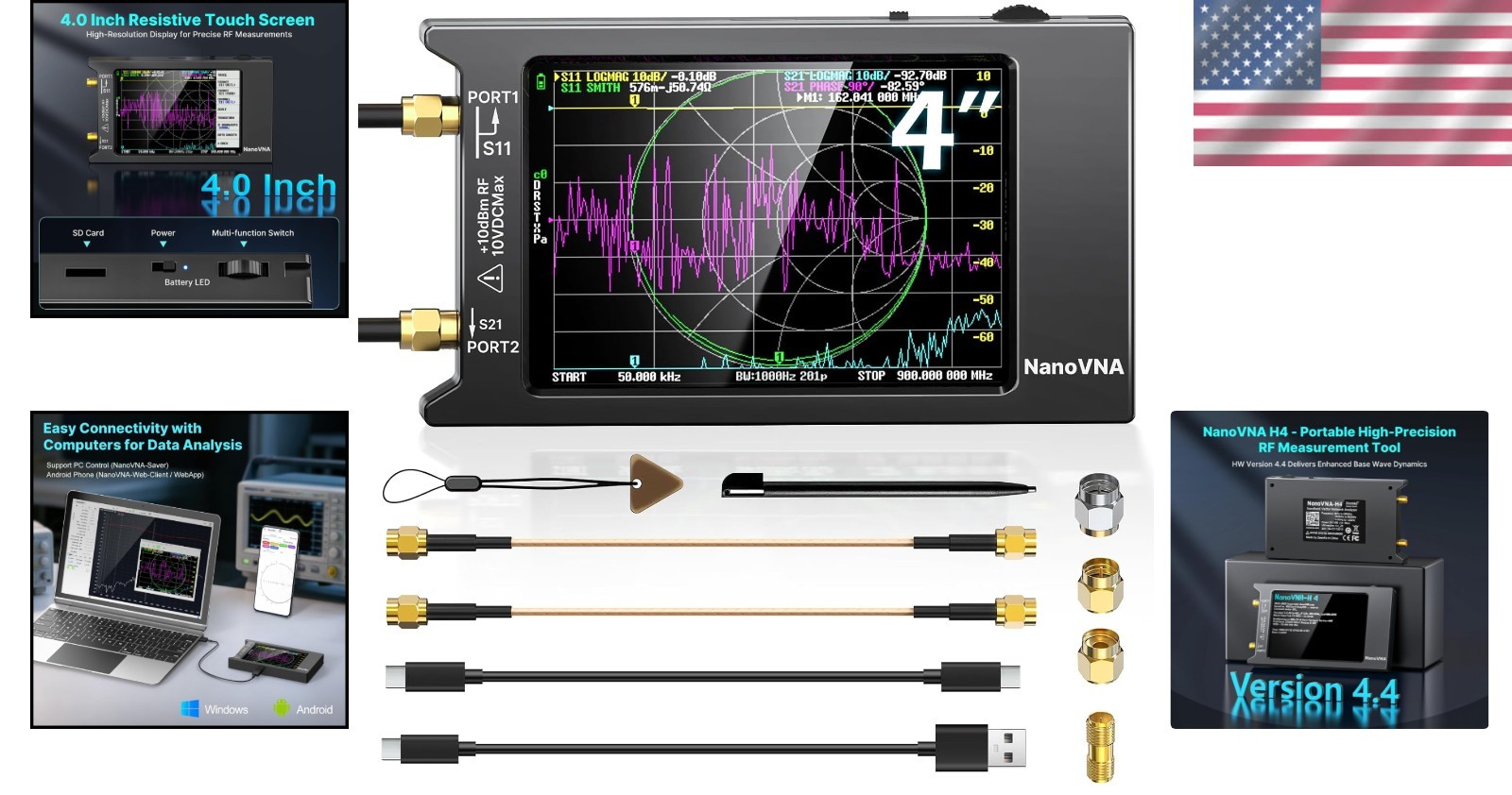 Upgraded H4 Vector Network Analyzer 1.5GHz