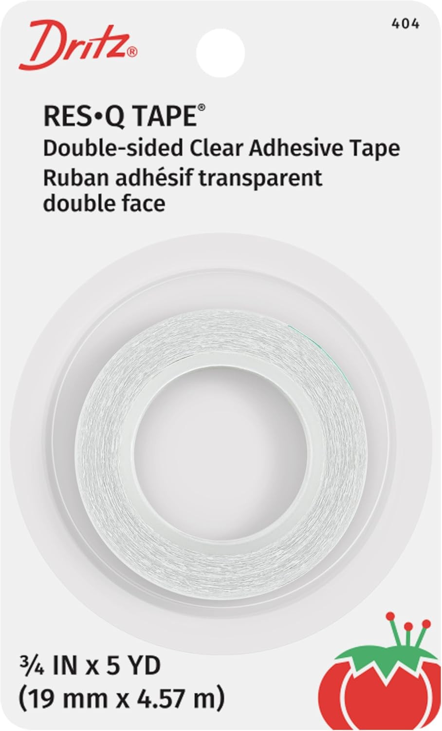 Res-Q Tape, 3/4" X 5 Yards, Double-Sided Fashion Tape - Clear Hypoallergenic Adh