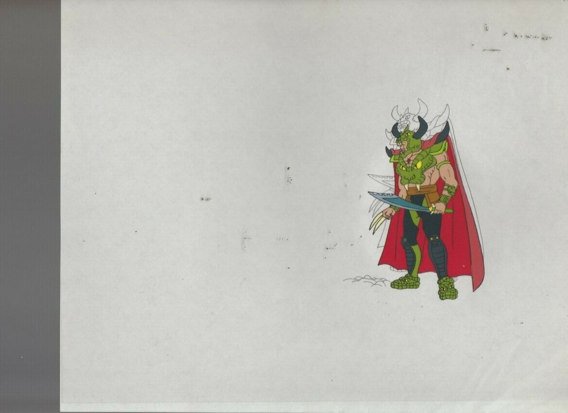 CONAN THE ADVENTURER Cartoon Animation 10.5x9.5" Cel Wrath-Amon SC320 A-28
