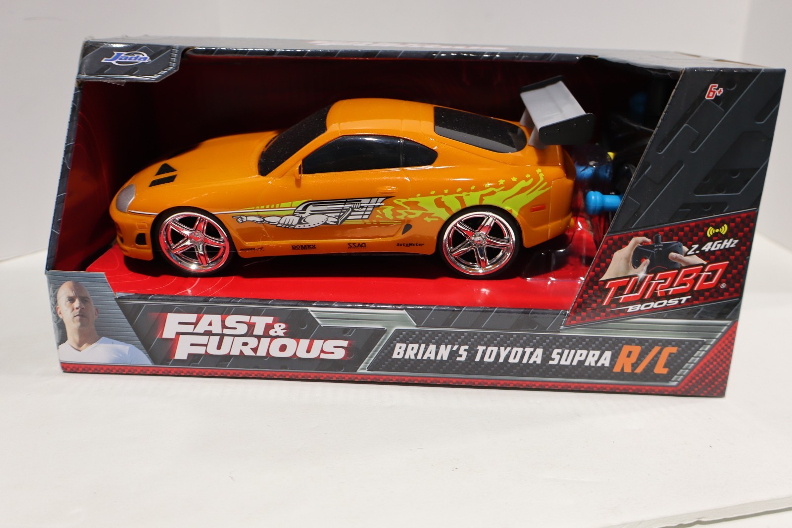 Jada 1:24 The Fast & The Furious, Brian’s 1994 Toyota Supra Turbo R/C Toy Car