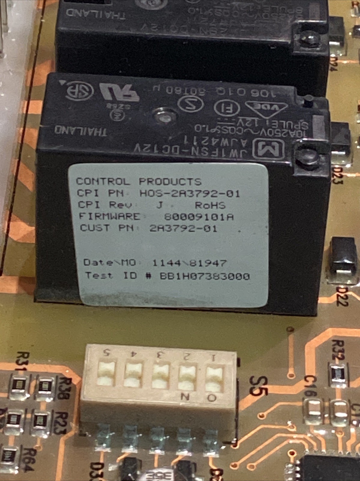 Hoshizaki Ice Machine Control Circuit Board 2A3792-01